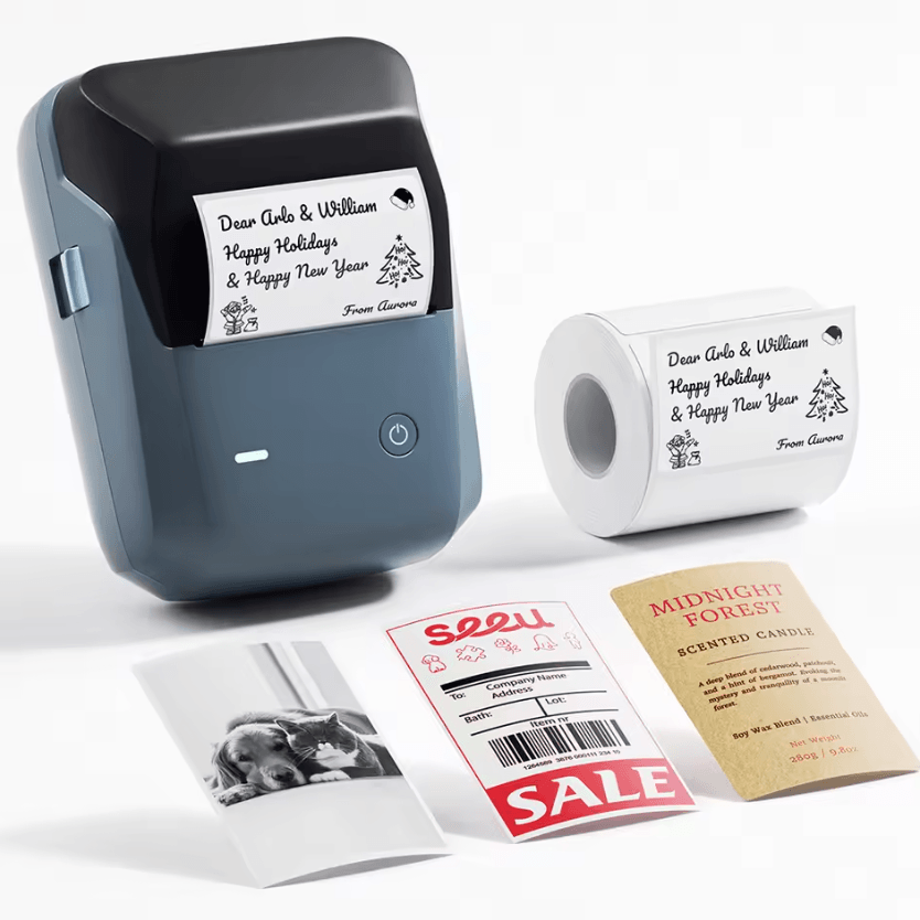 niimbot b1 pro duomark 300 dpi wireless label printer with red and black dual-color printing