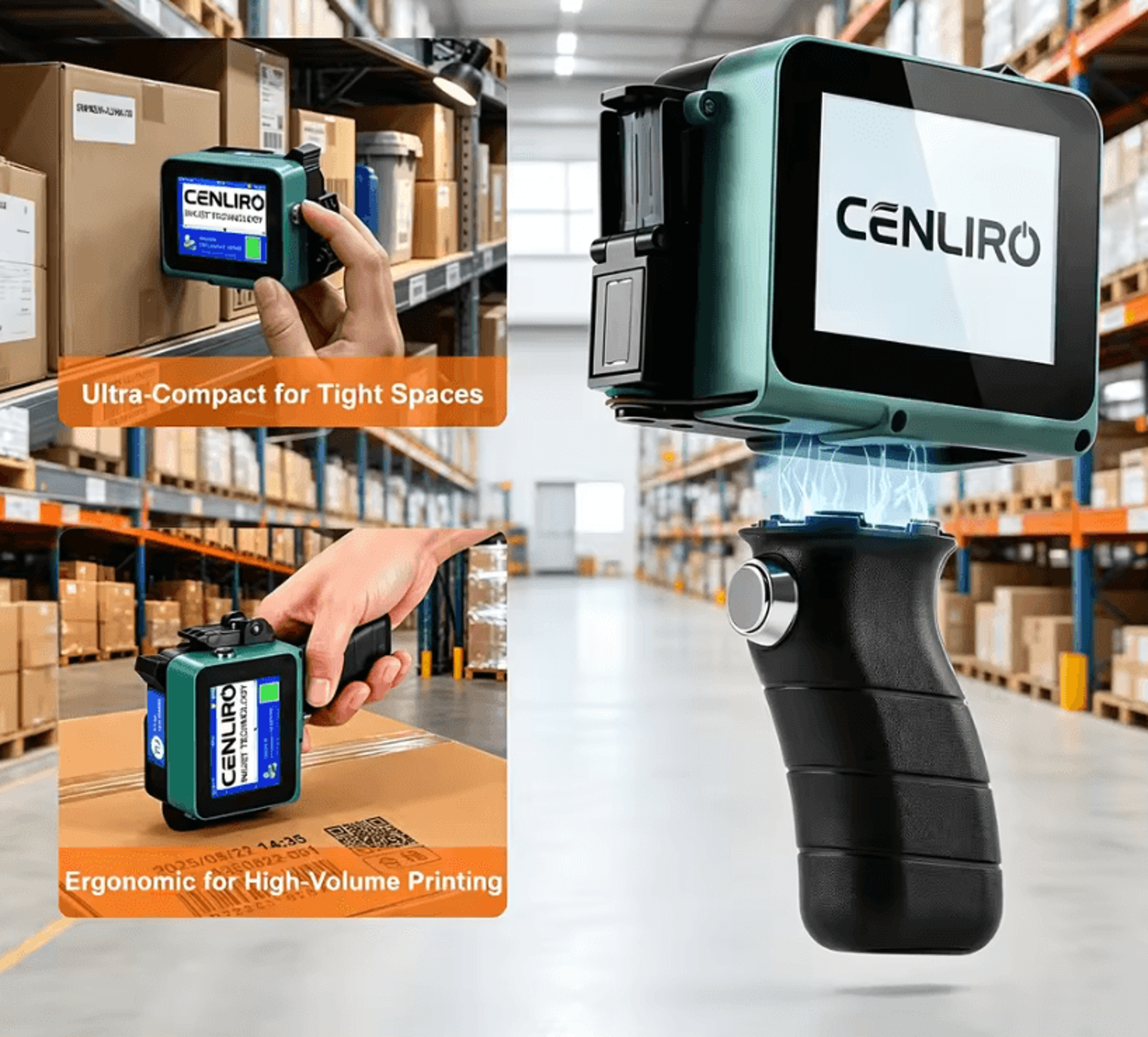 cenliro cl05p mini handheld inkjet printer 12.7mm portable batch date and barcode coding machine