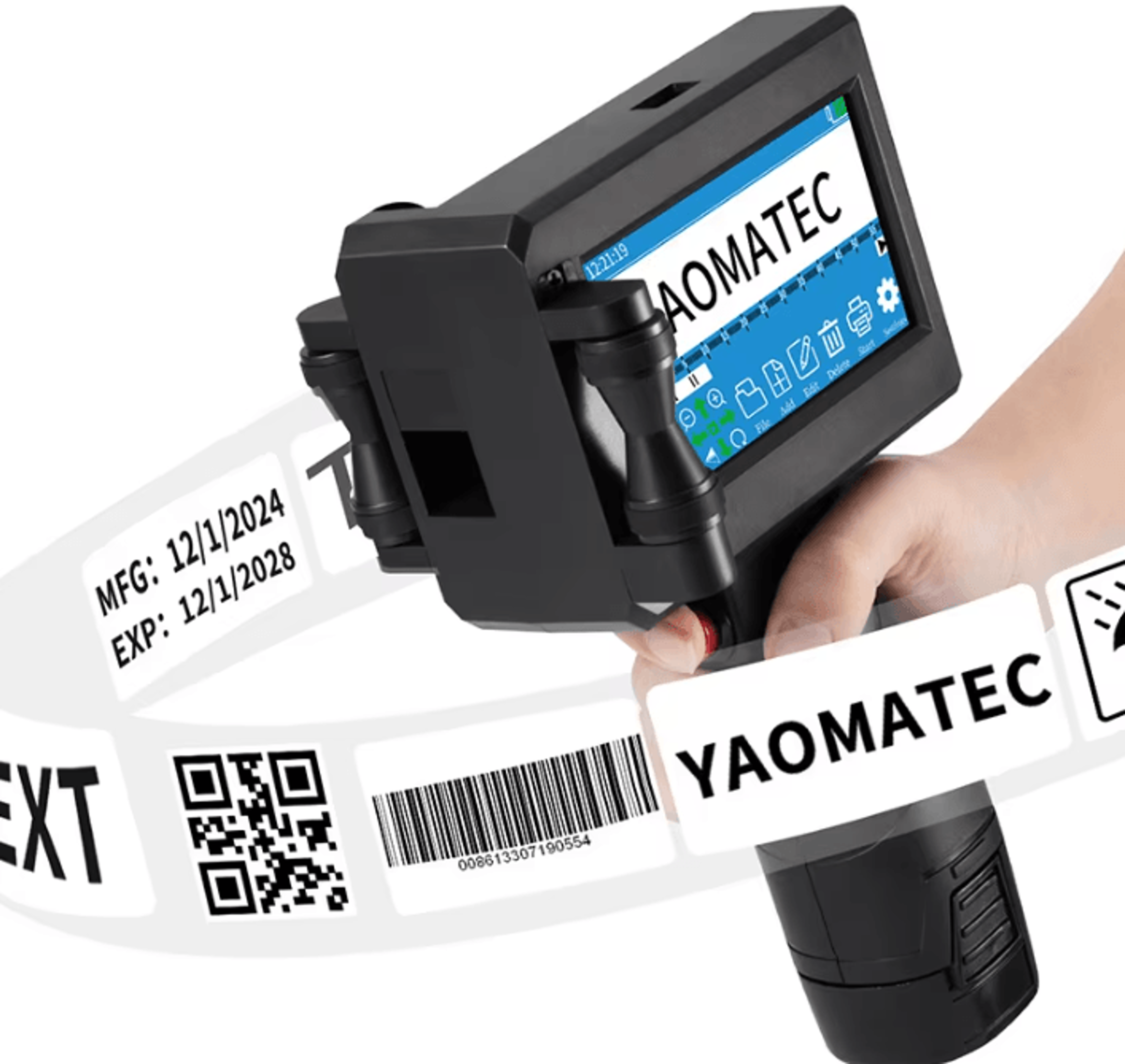 s1730 handheld thermal inkjet printer 28 language date coding and logo printing machine