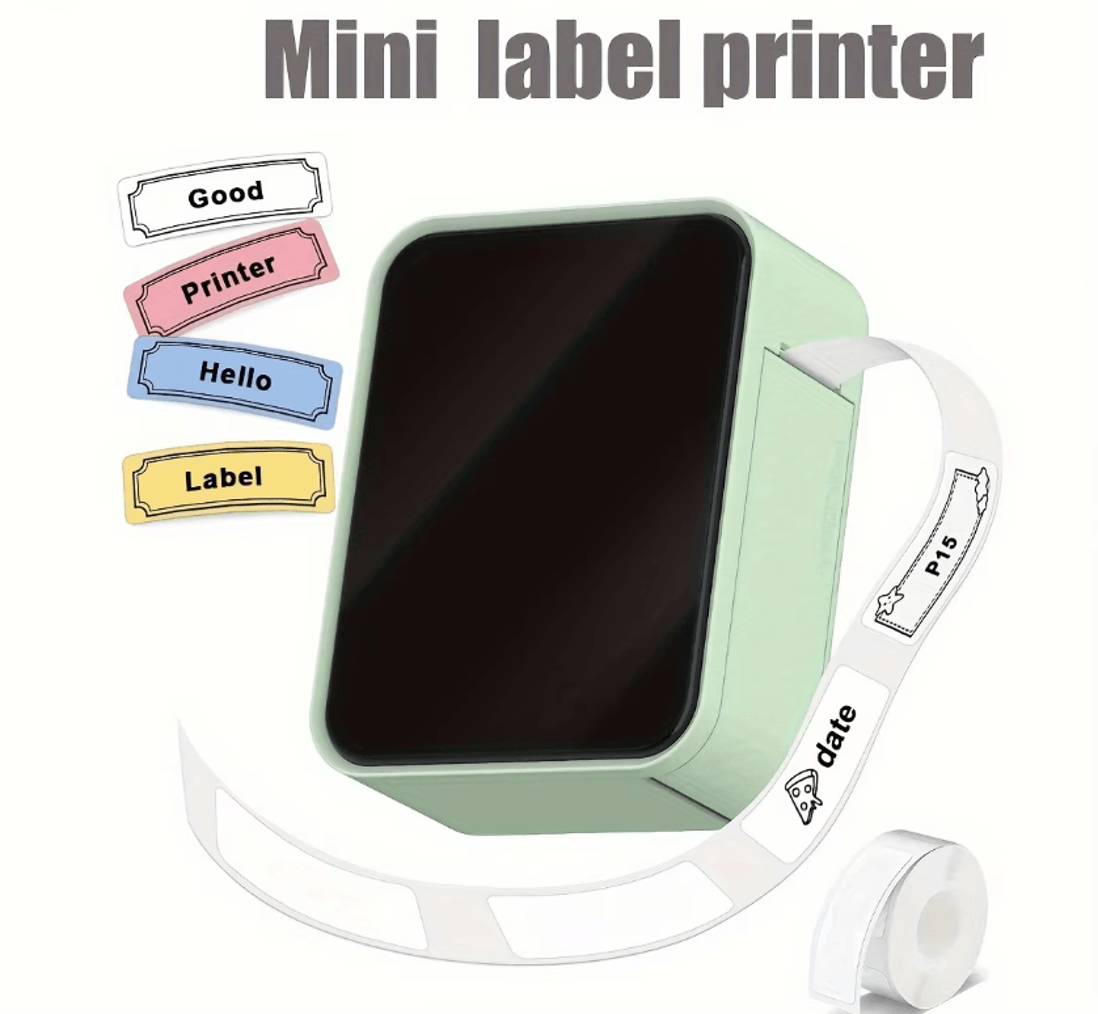 marklife p15 mini wireless bluetooth thermal label printer for home office and custom stickers