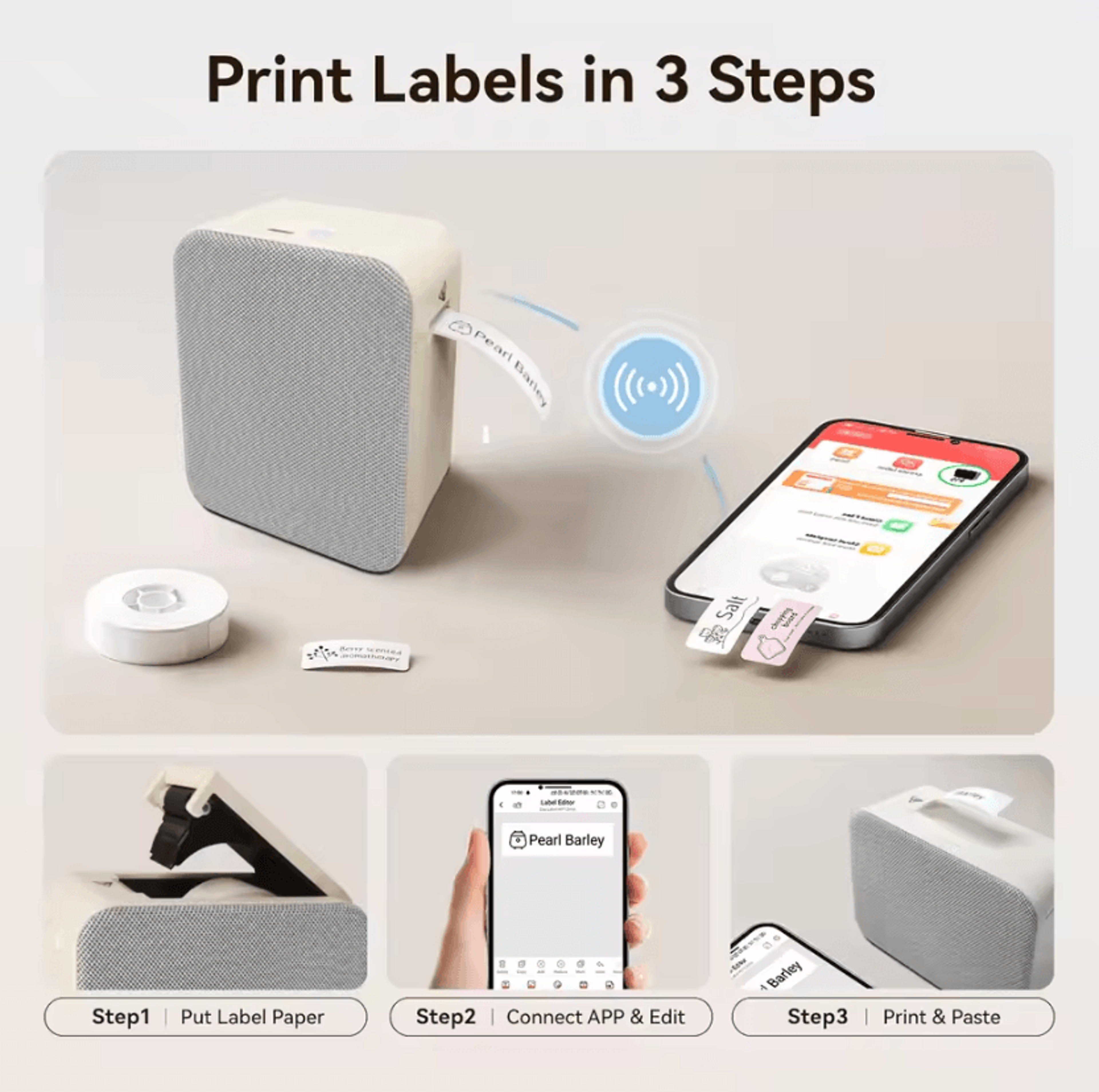 marklife p15 mini bluetooth thermal label printer portable sticker maker for gifts and diy crafts