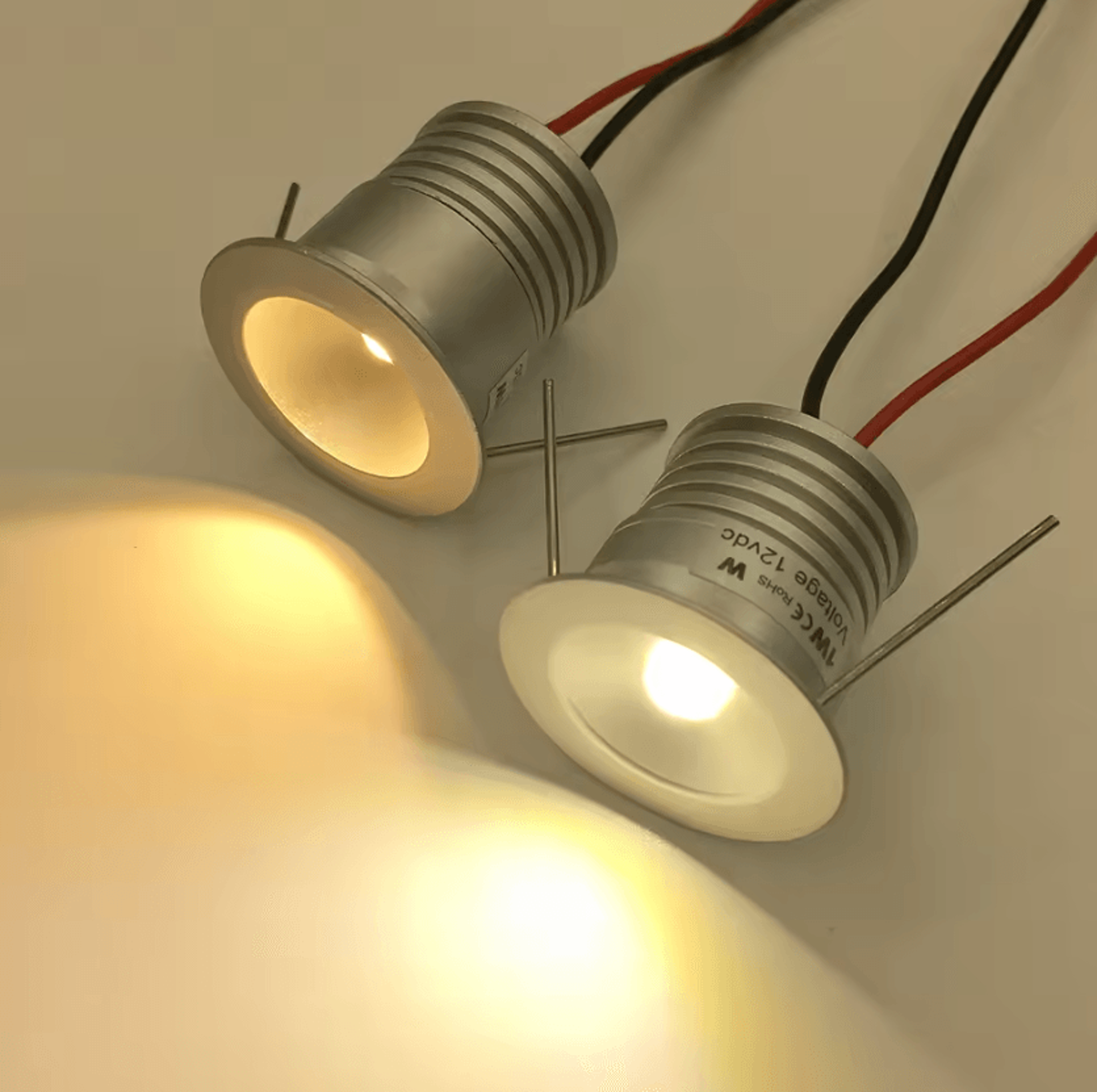 1w mini led recessed spotlight 12v ip65 25mm ceiling downlight for corridors stairs and kitchen lighting