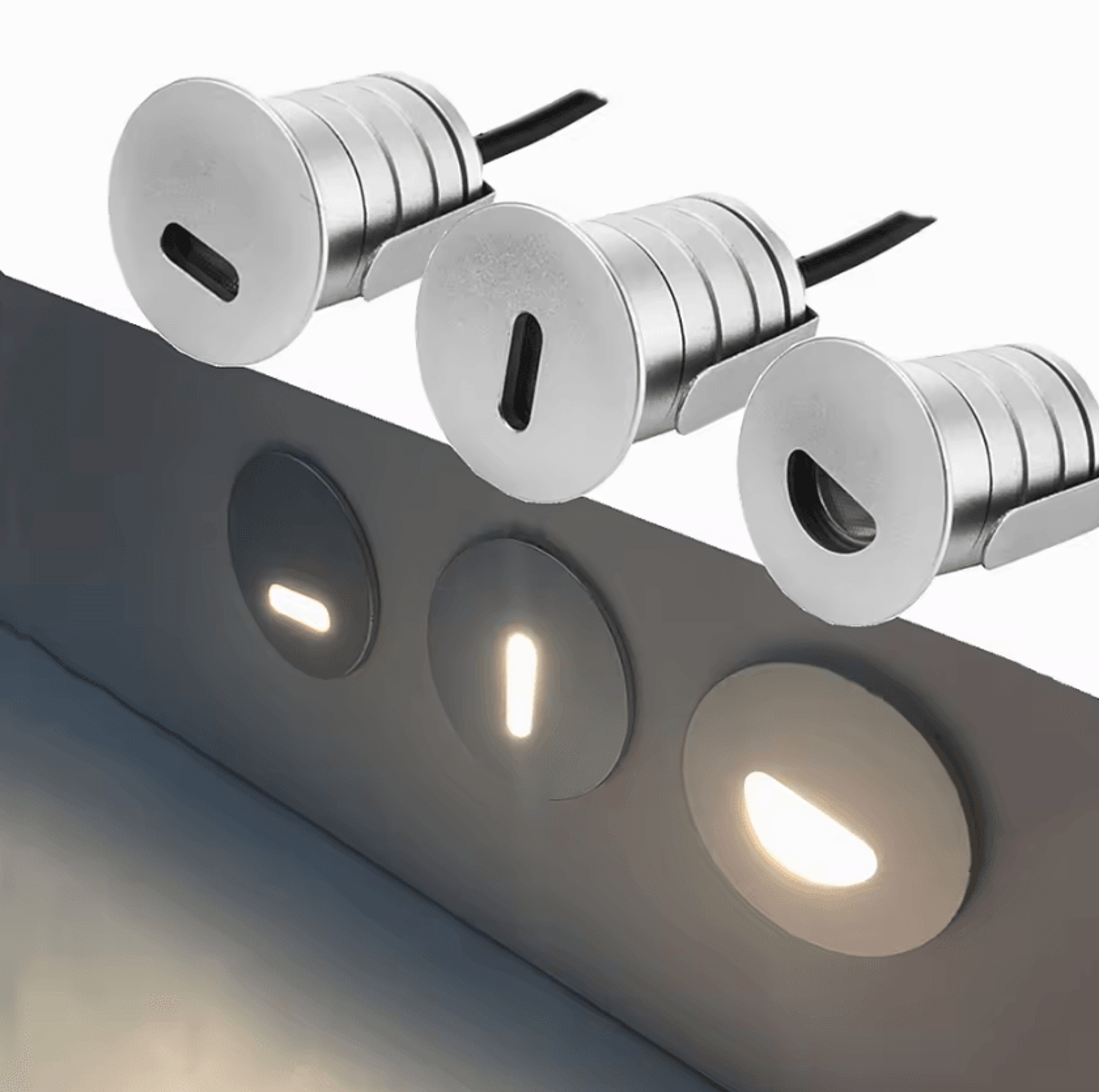 1w ip67 waterproof led stair step light 12v 24v recessed outdoor corner lamp for deck and garden lighting