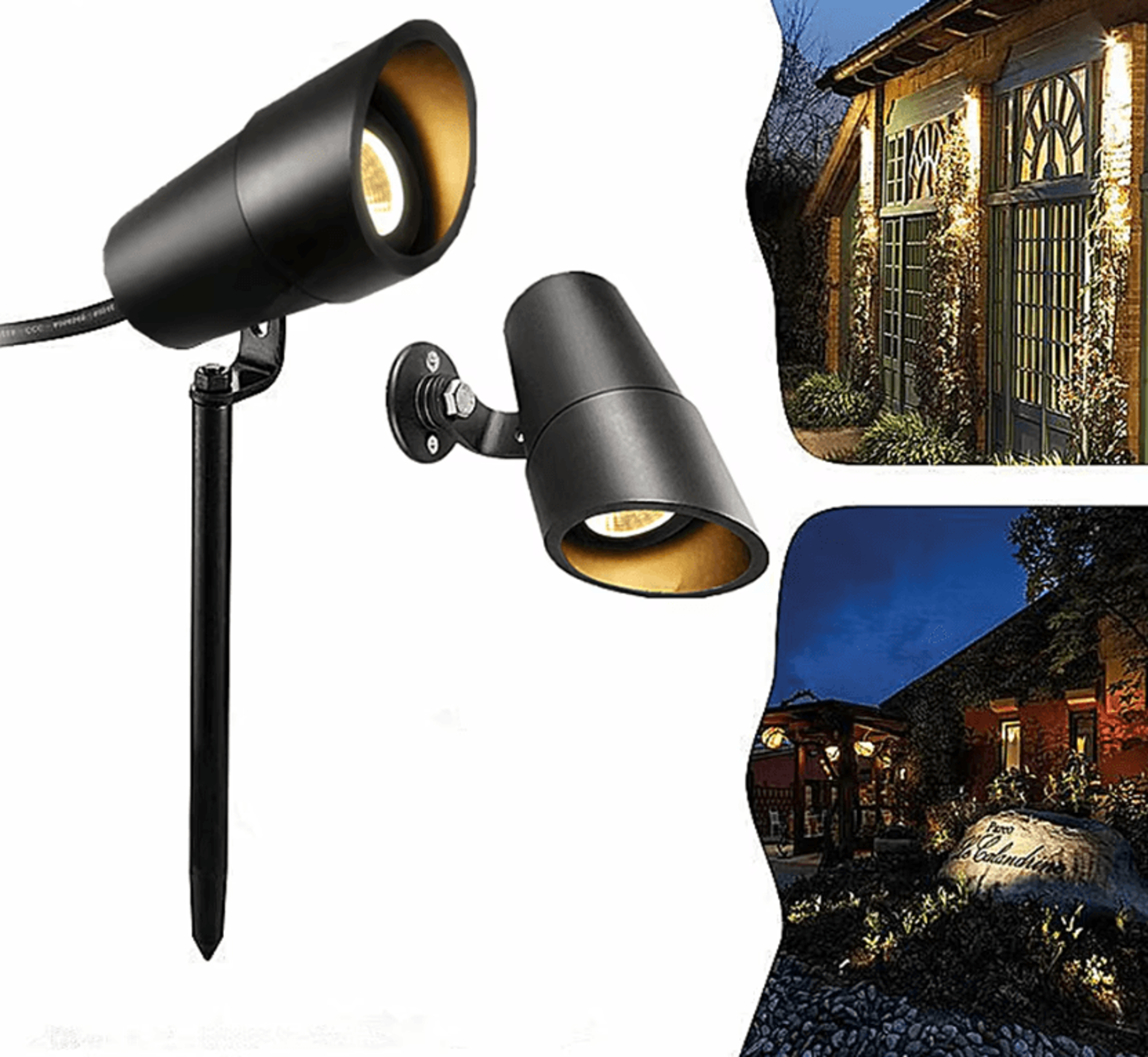 3w ip67 waterproof cob led garden spike light 12v aluminum landscape spotlight for lawn pathway and wall lighting