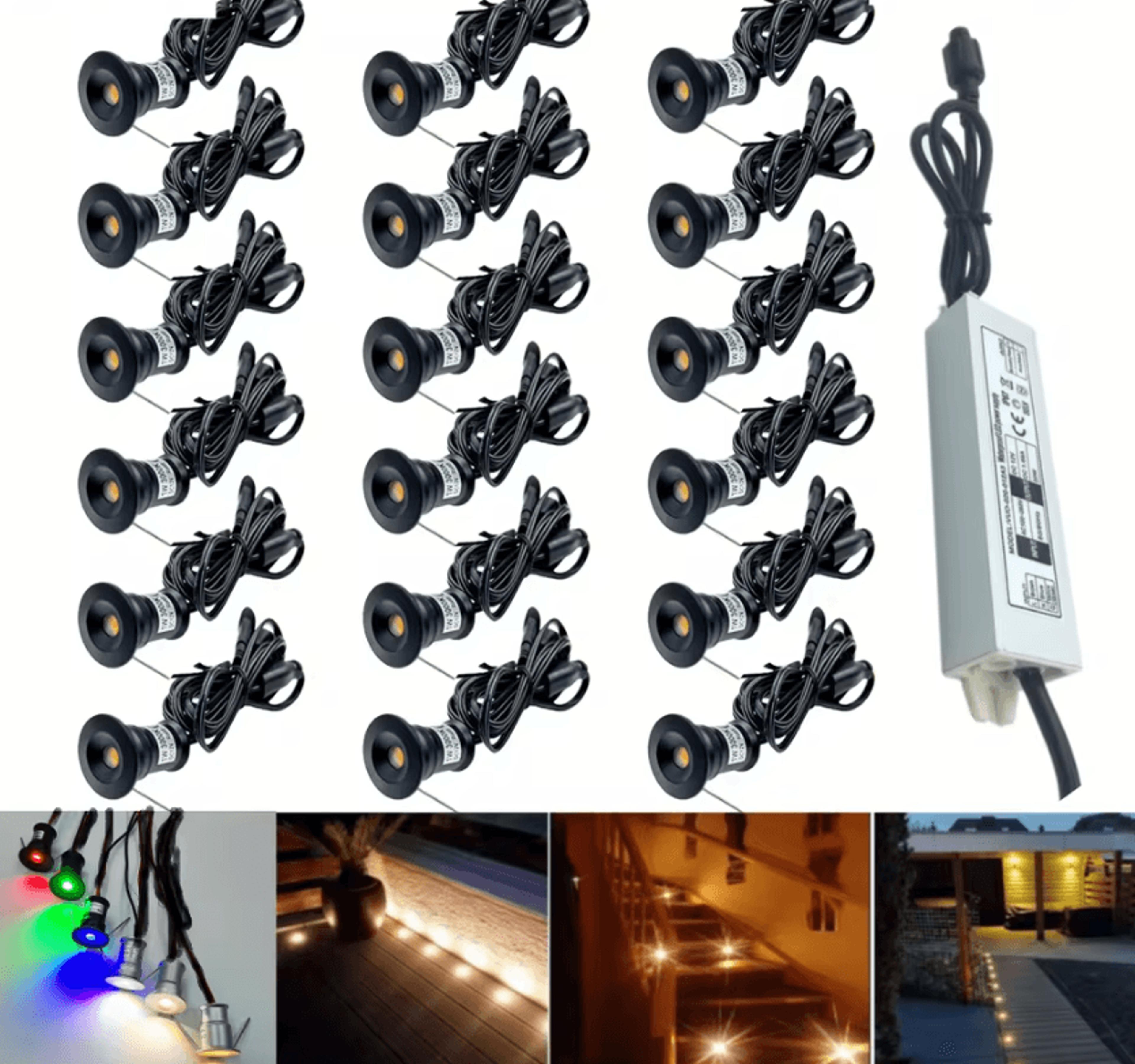 1w ip67 waterproof led stair light mini recessed deck spotlight for garden patio and outdoor step lighting