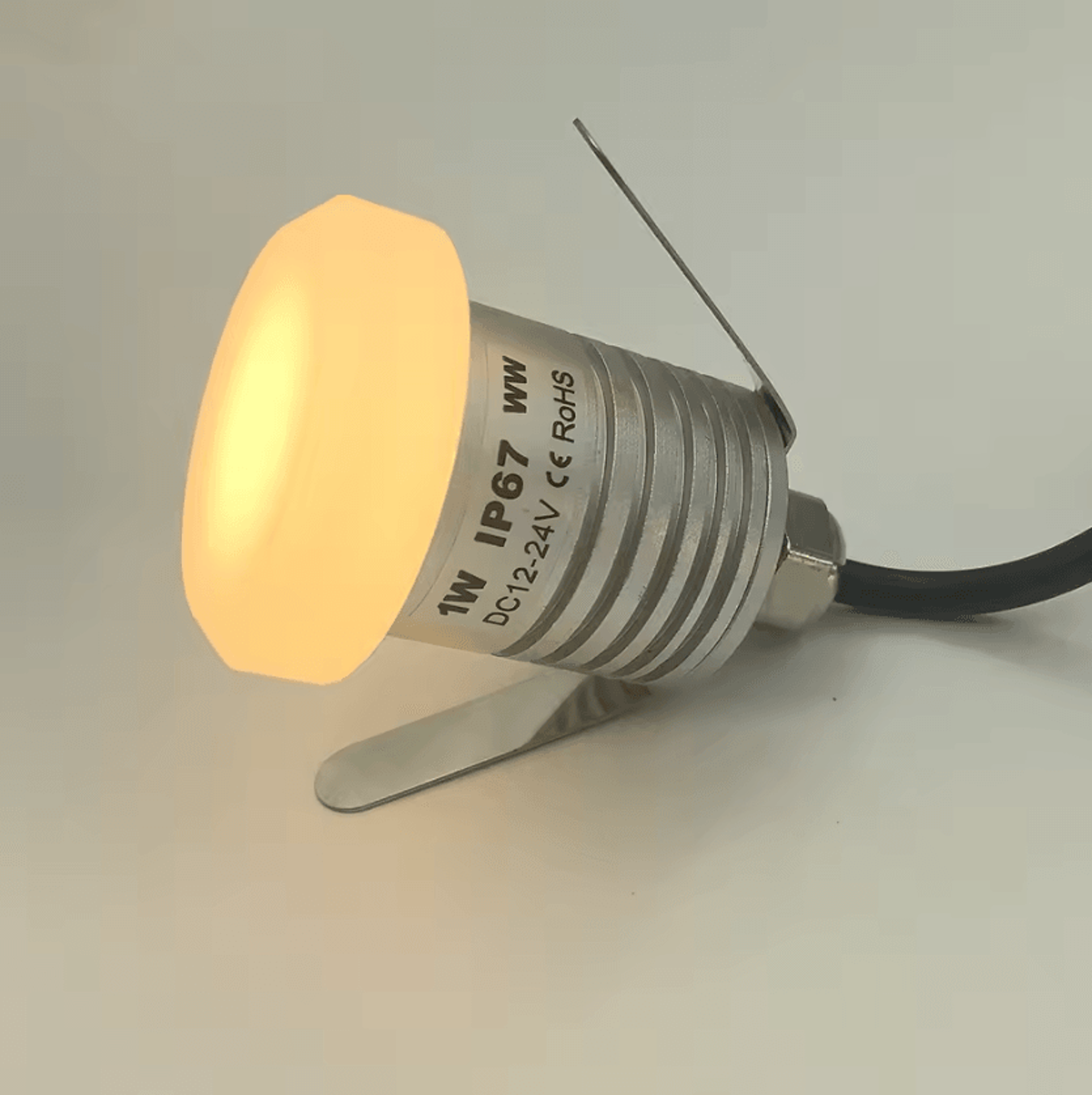 1w ip67 led inground floor light 12v 24v waterproof recessed lamp for garden paths stairs and decks