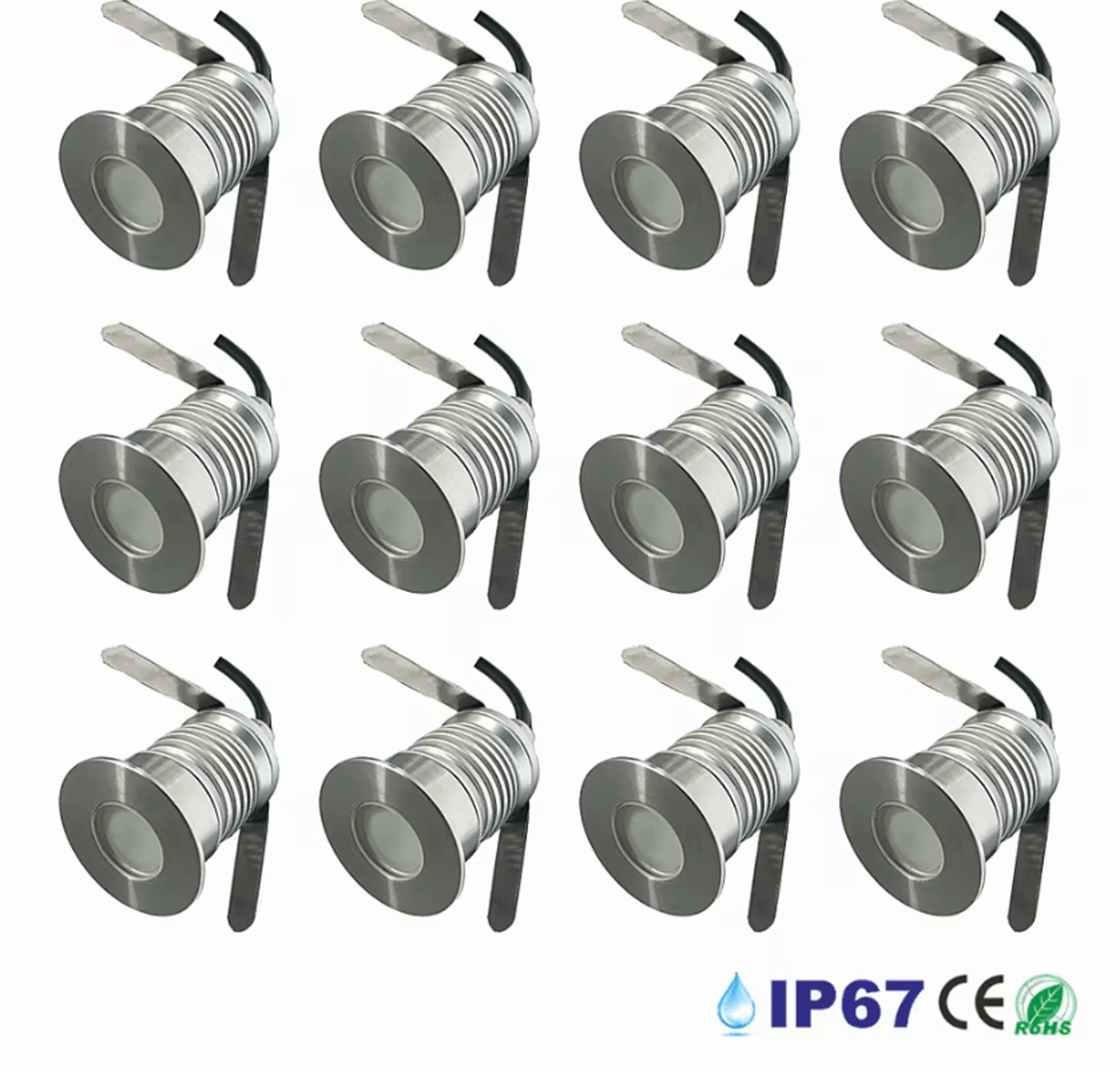 1w 3w ip67 waterproof led underground light 12v 24v recessed garden floor spotlight for pathways and landscape lighting