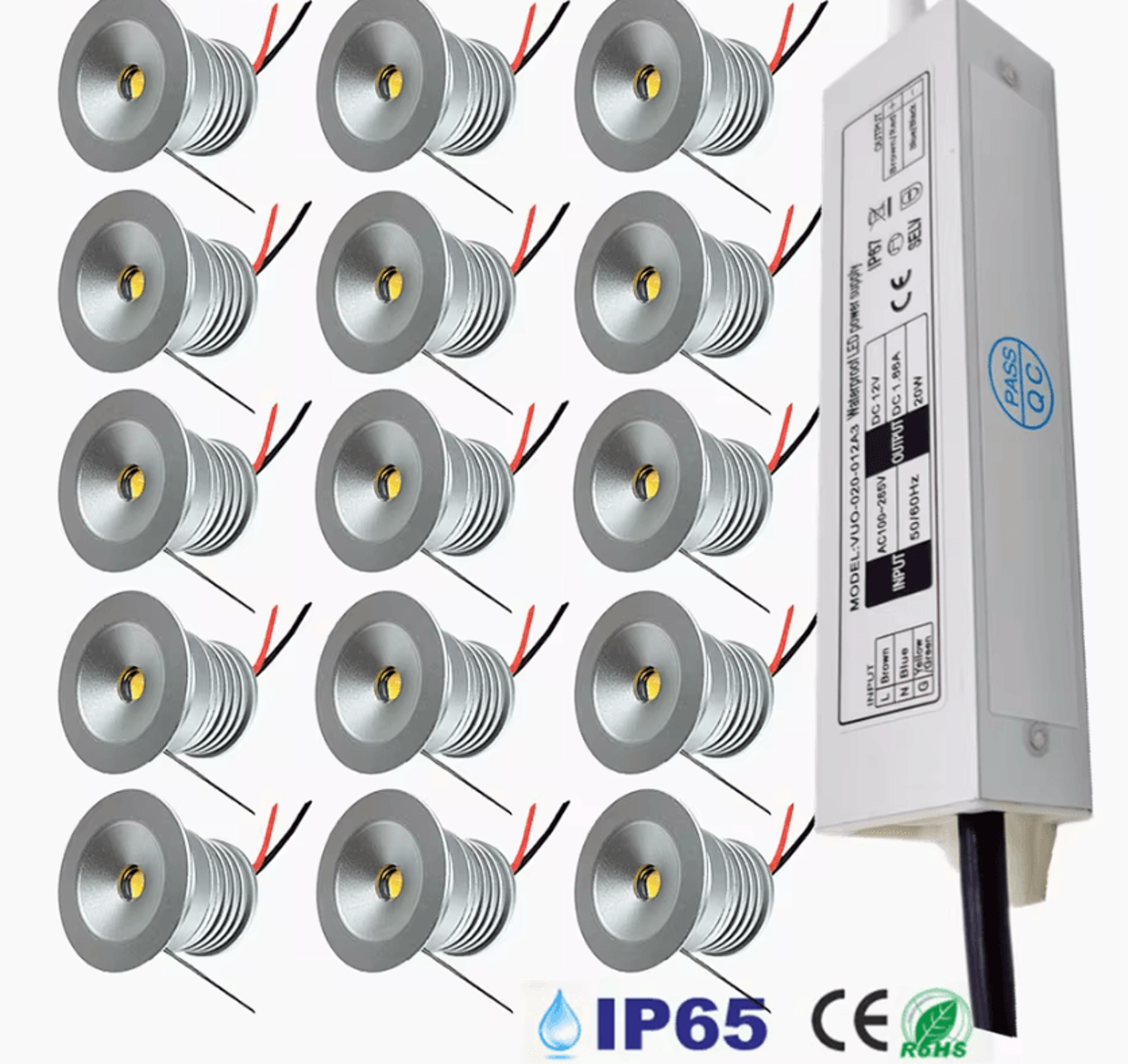 1w mini led under cabinet downlight 12v 25mm aluminum recessed ceiling spotlight with ac100-265v driver
