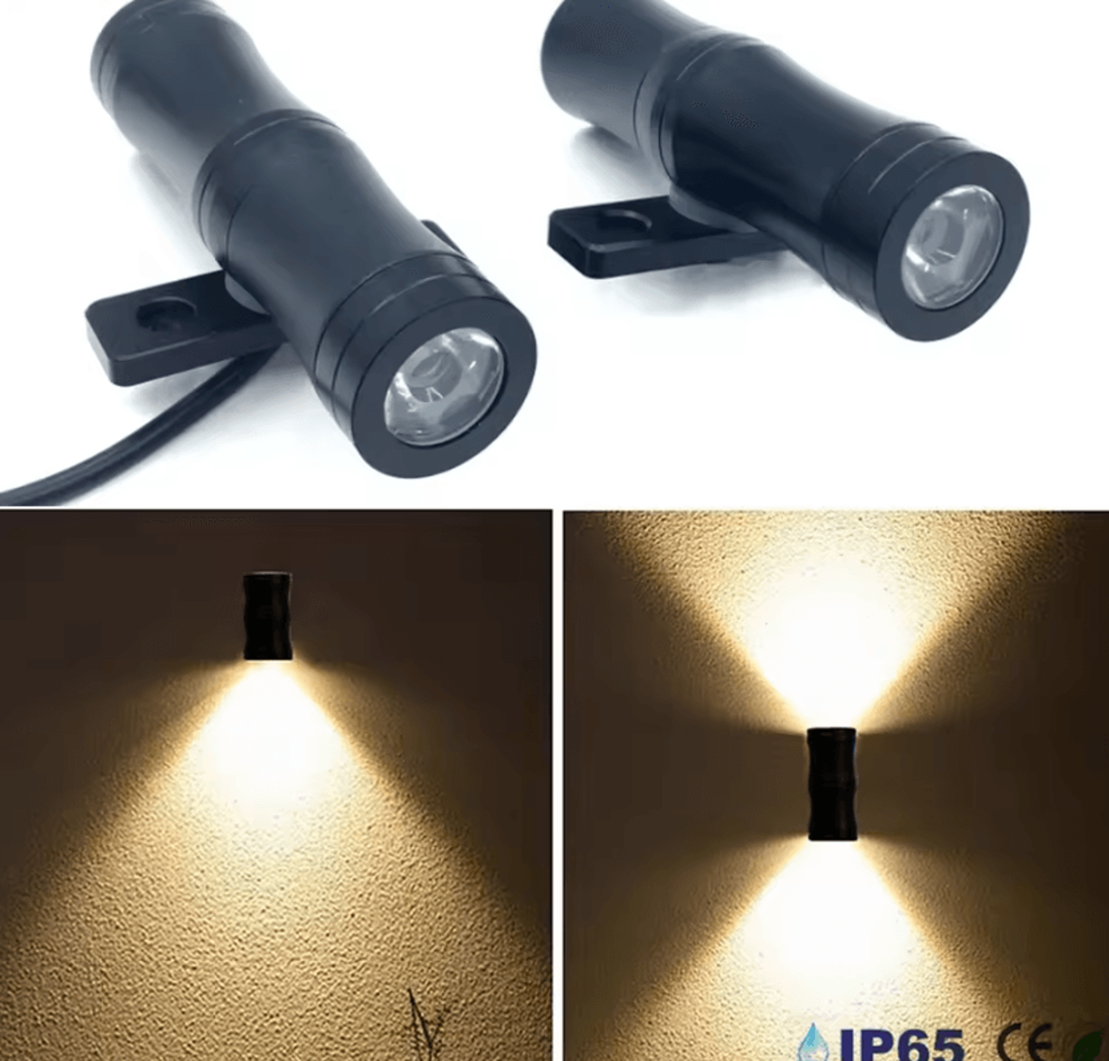 3w ip65 waterproof led up down wall light 12v 24v aluminum outdoor sconce for porch garden and stairs