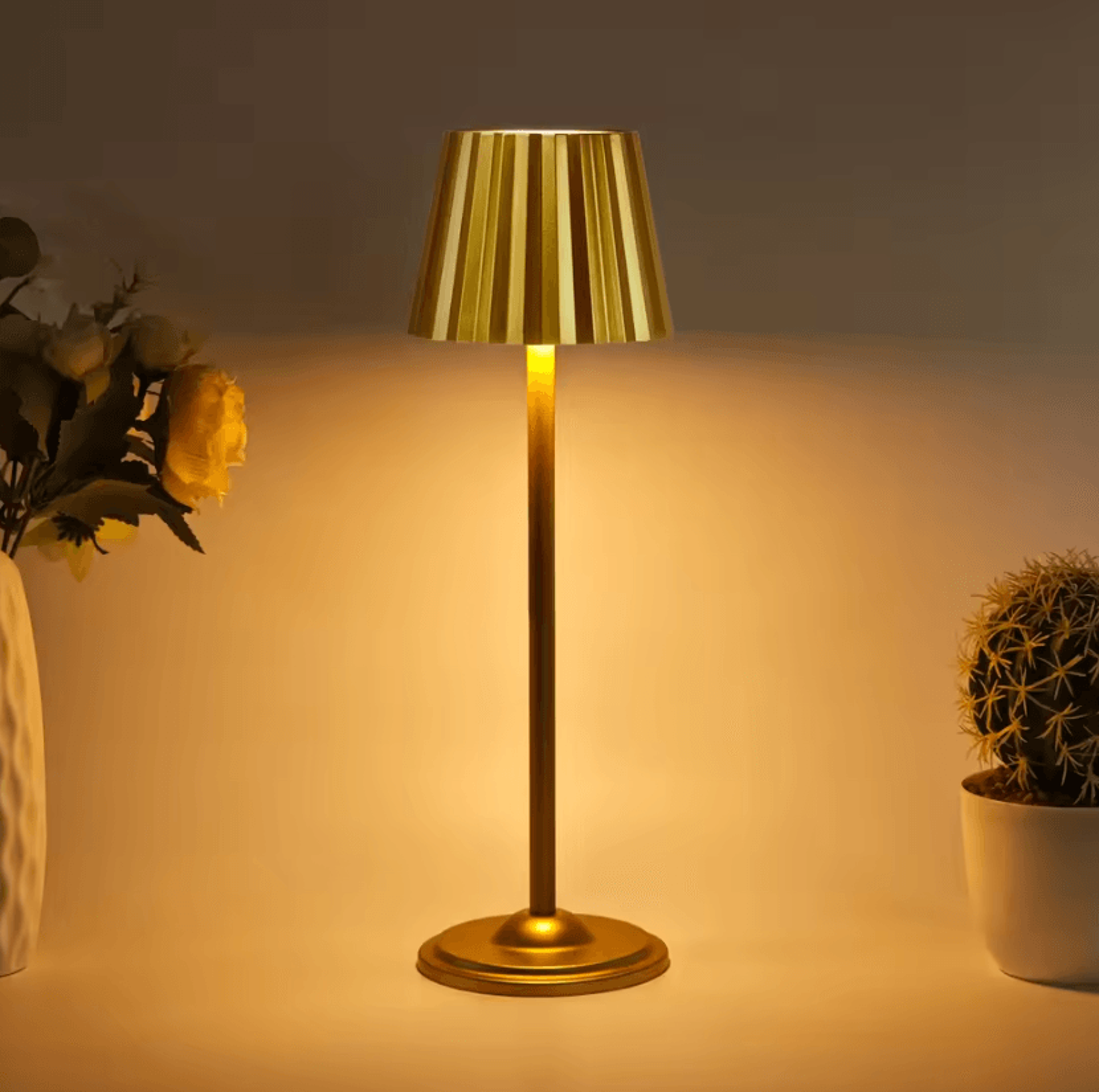 led touch sensor table lamp with 3 light colors creative bedside night light for bedroom bar and outdoor decor