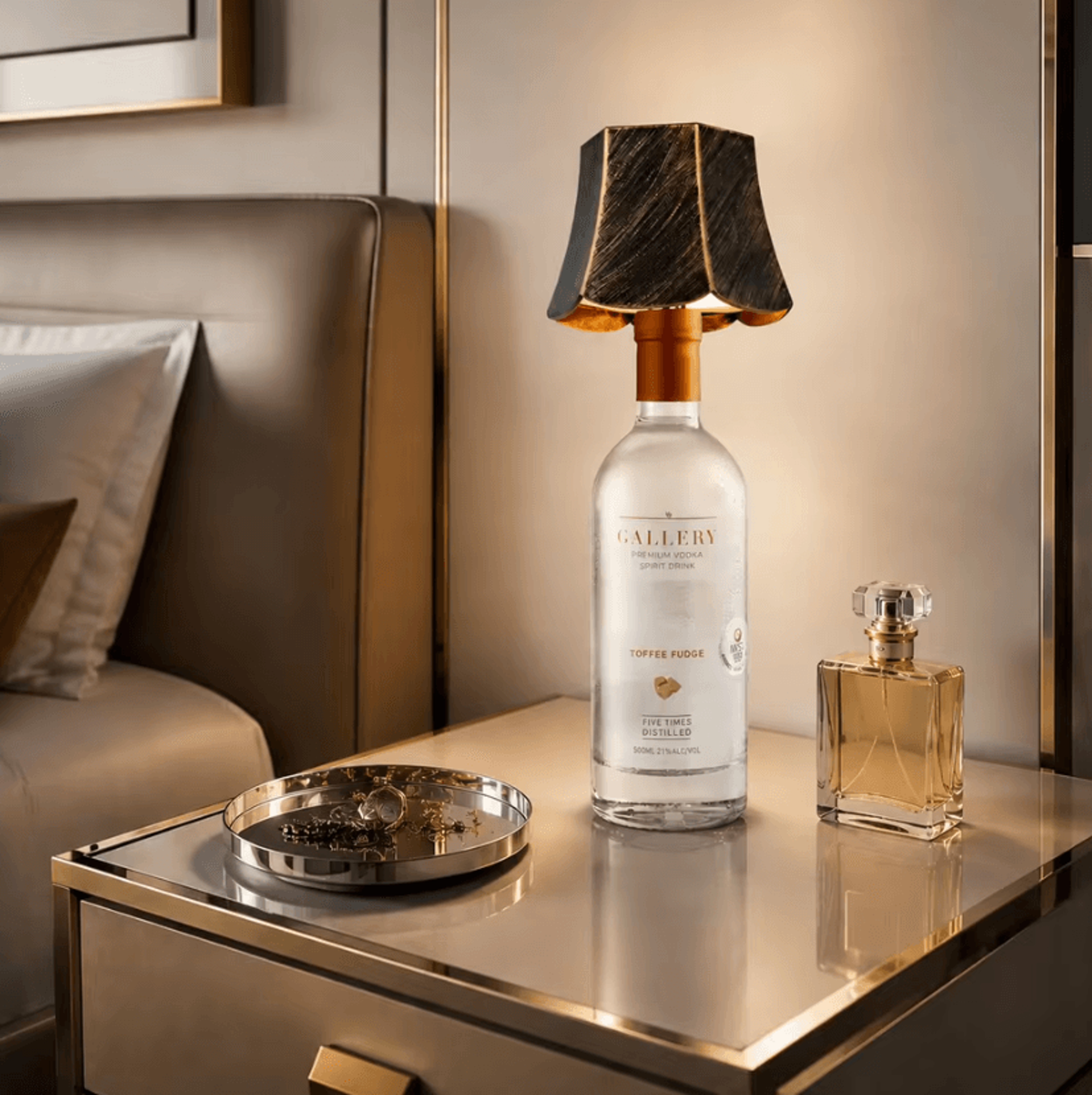 usb-c bottle table lamp touch control warm led ambient night light for bedroom bar restaurant and home decor