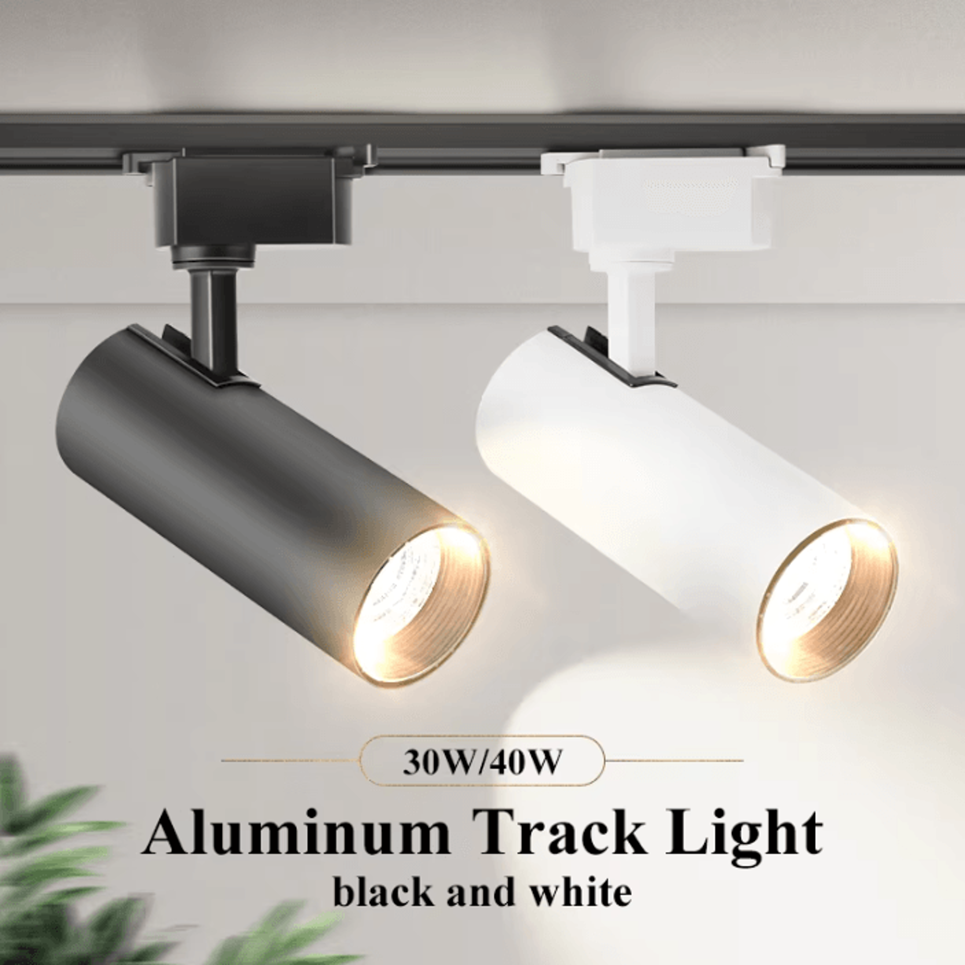 30w led track light set 220v adjustable rail spotlight for clothing stores shops and commercial lighting
