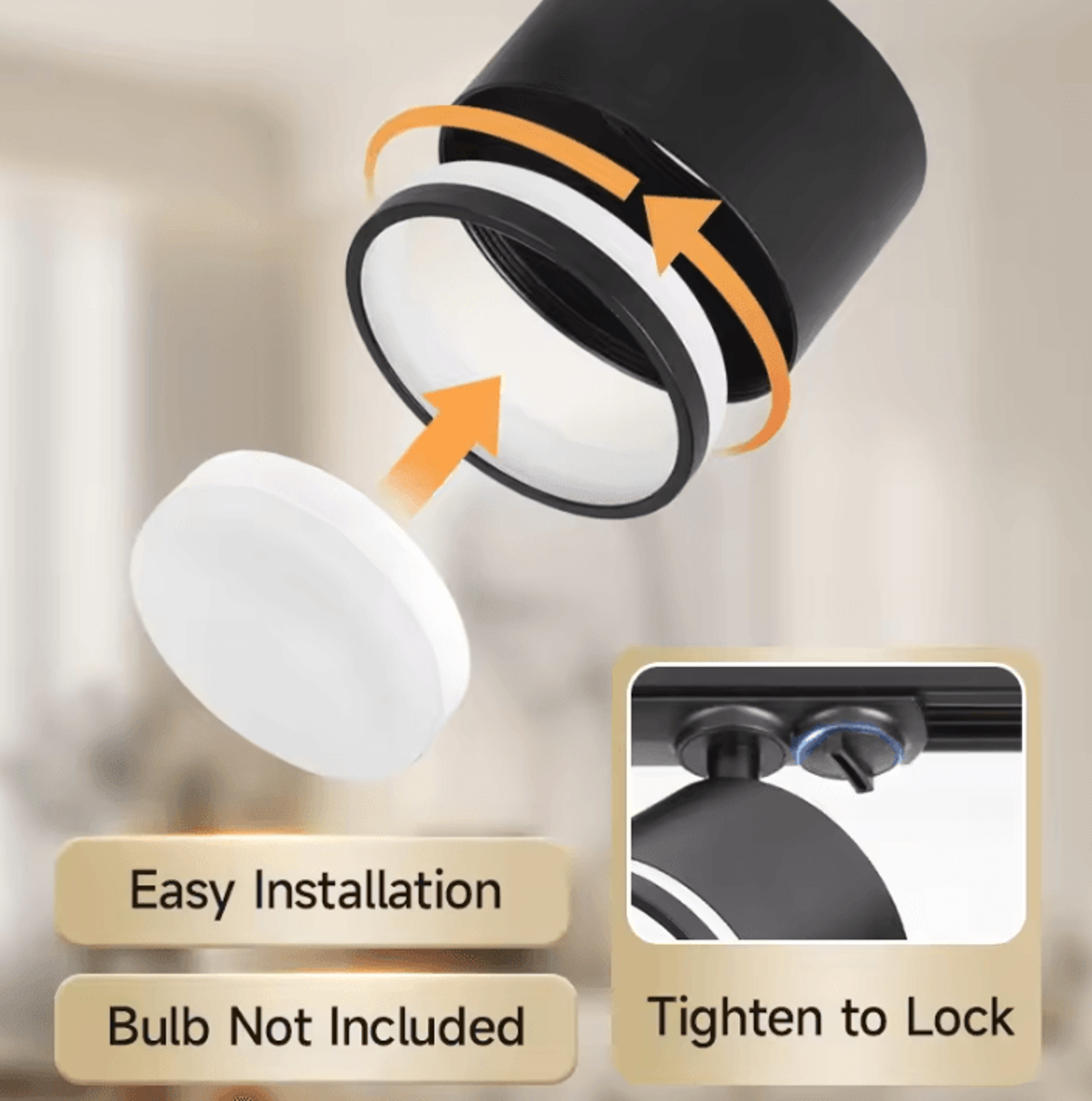 gx53 led track spotlight 3-color ac110-220v ceiling rail lamp for living room bedroom and home decor