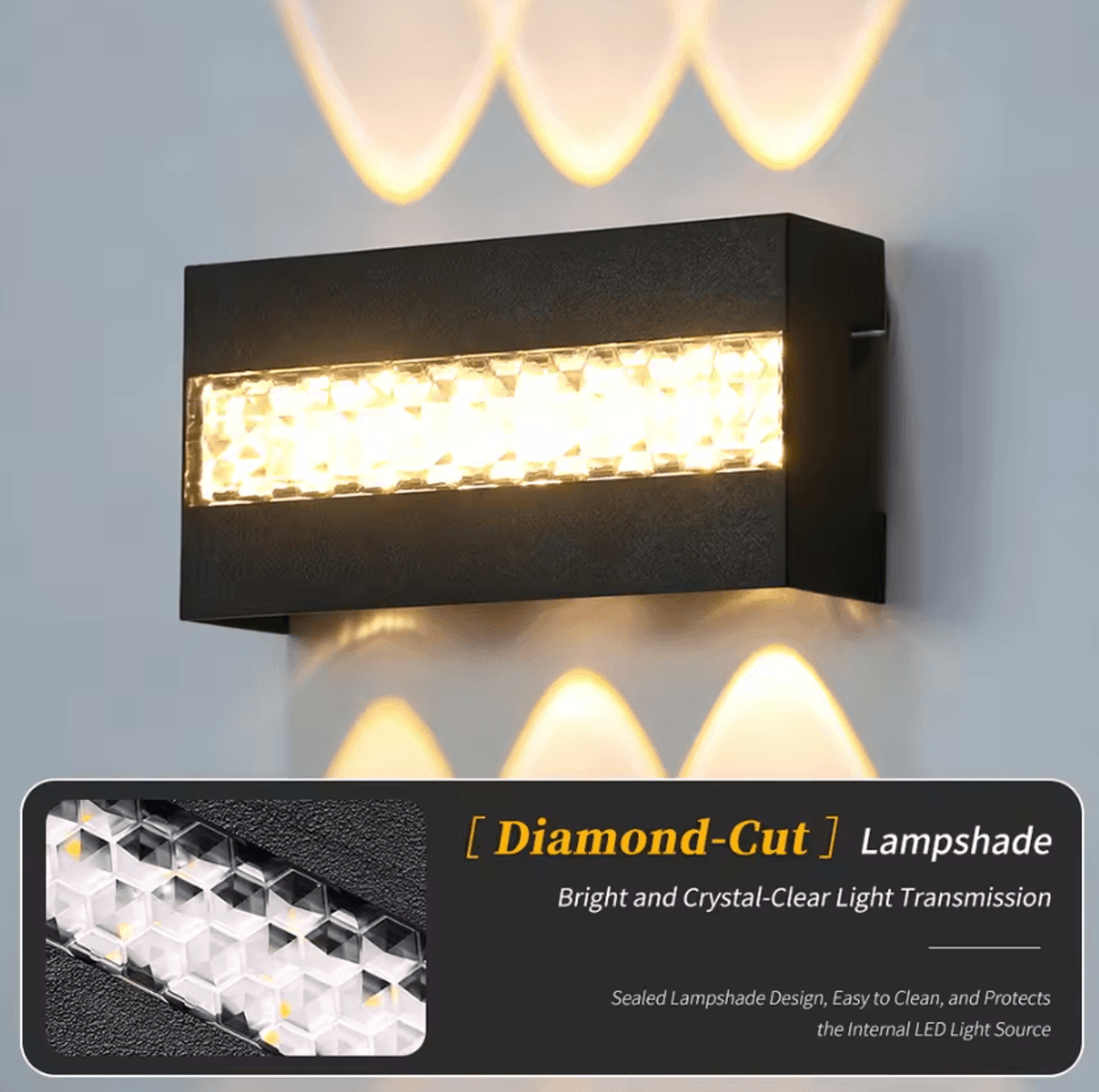 modern led up down wall lamp ac110-264v decorative sconce for bedroom porch and corridor lighting