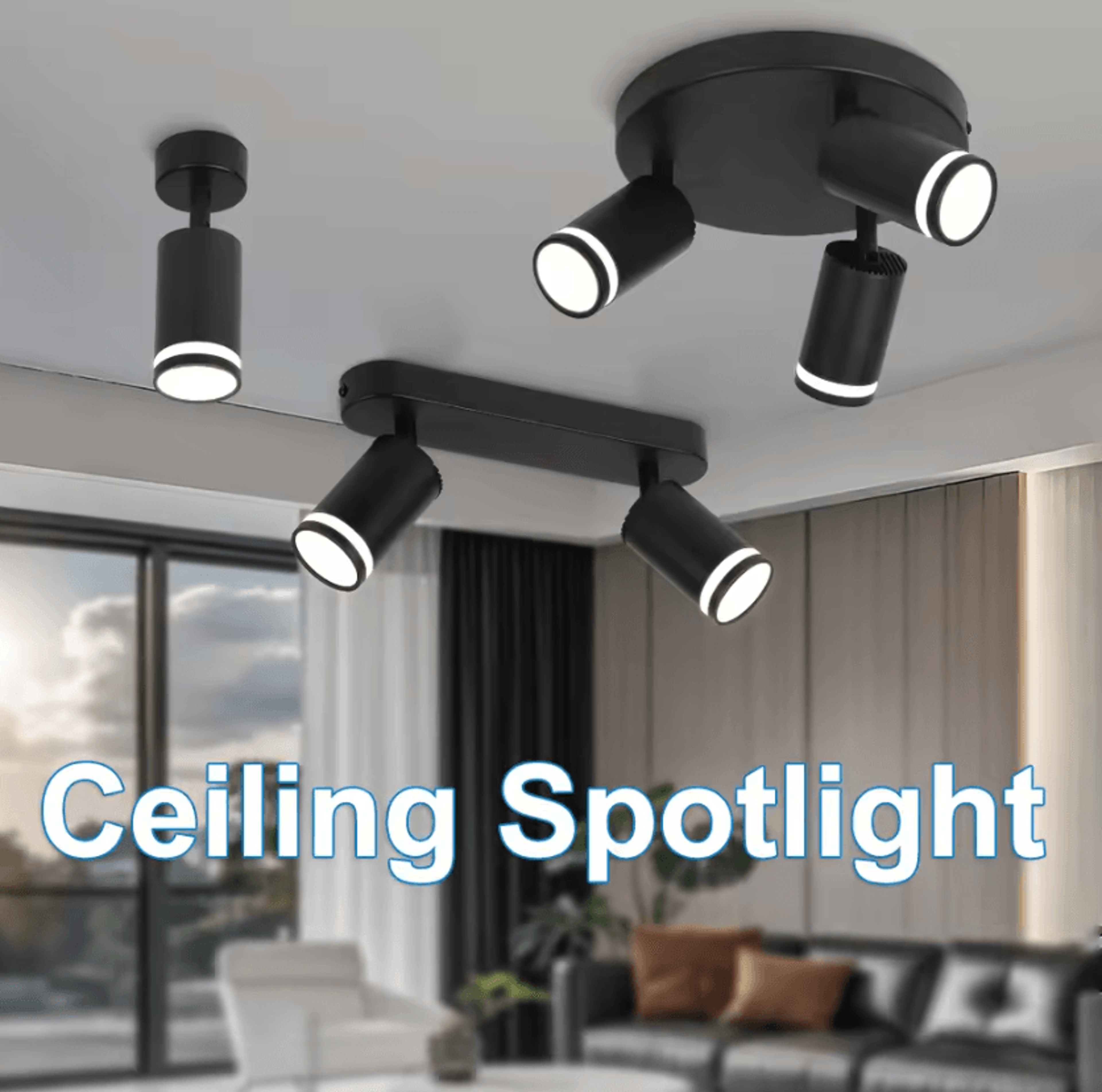 modern gu10 ceiling spotlight replaceable bulb bracket lamp for living room bedroom and kitchen