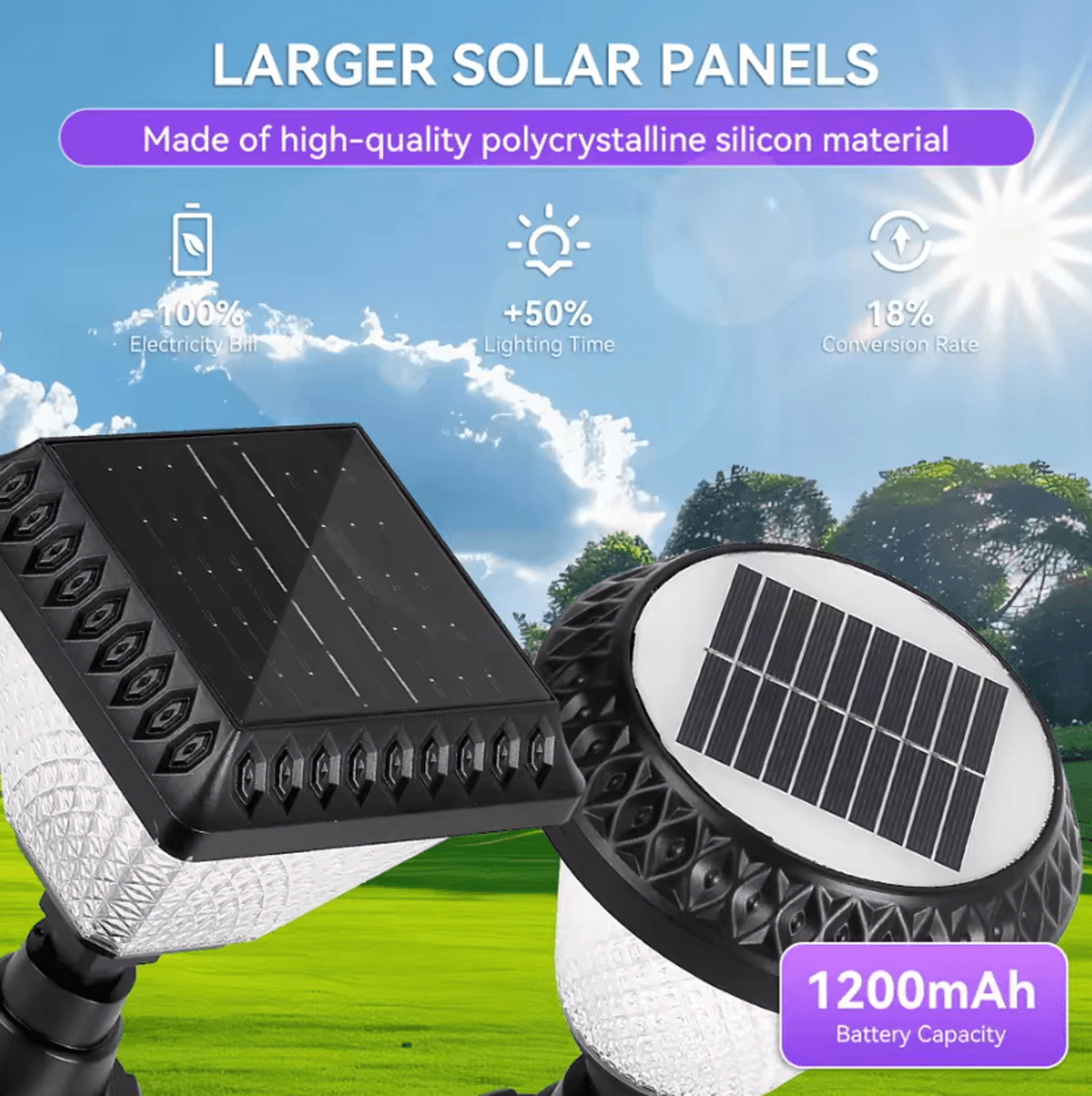 modern solar led garden pillar light dimmable timer post lamp for patio villa and outdoor decor