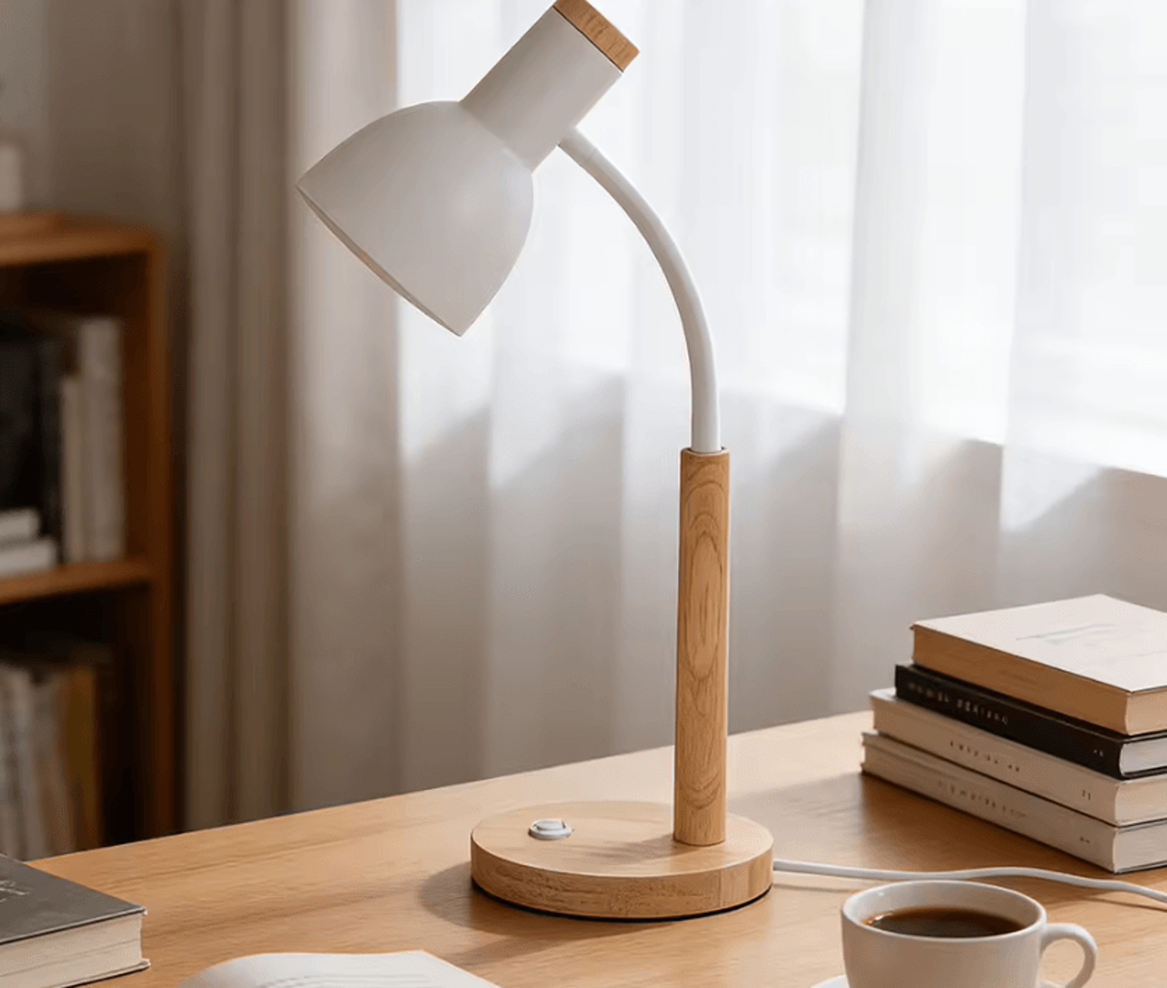 modern e27 led desk lamp replaceable bulb table light for bedroom office study and reading