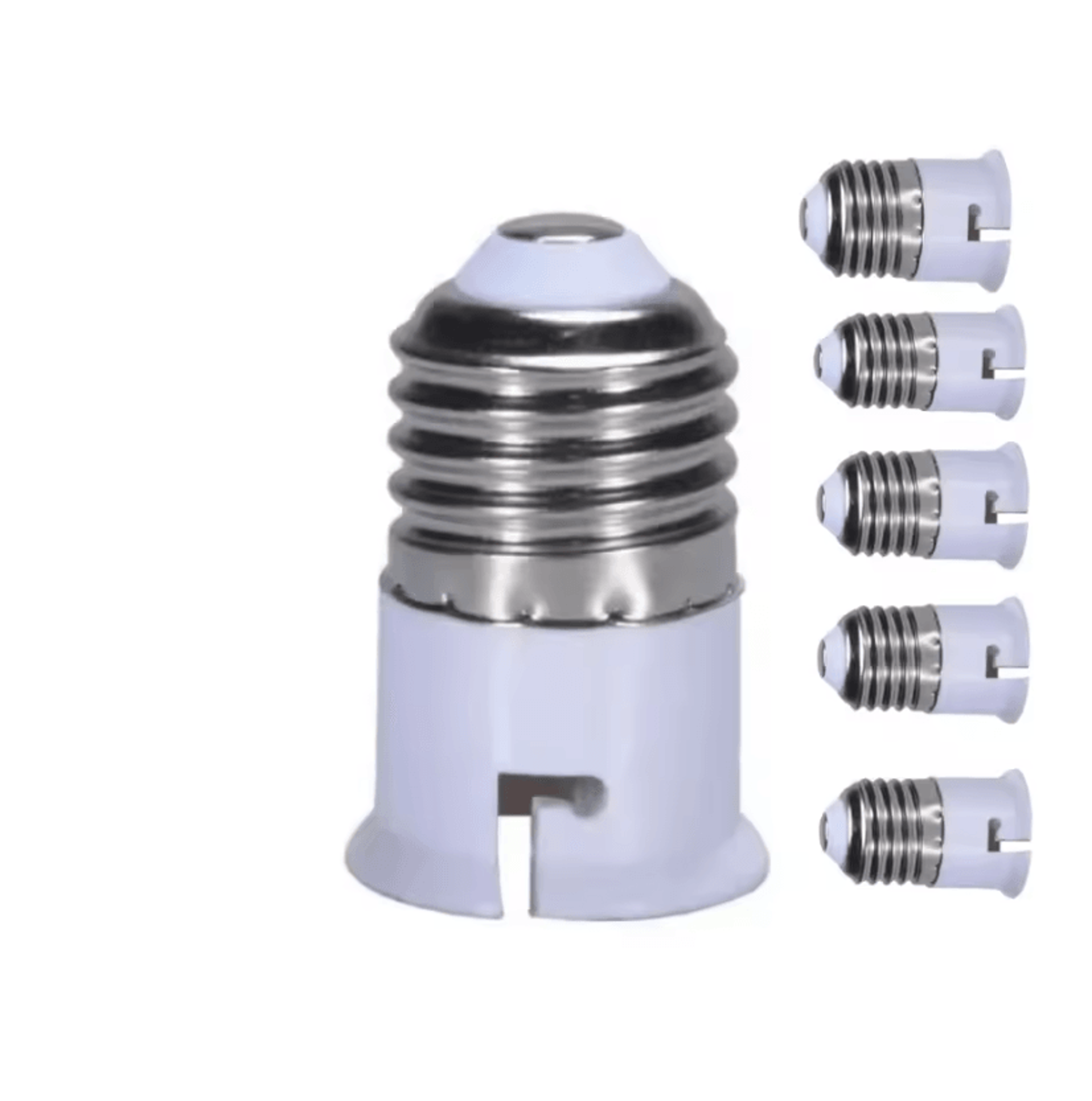 6pc bulb holder e27 to b22 adapter converter e26 light socket to b22 light bulb base socket fits led light bulb
