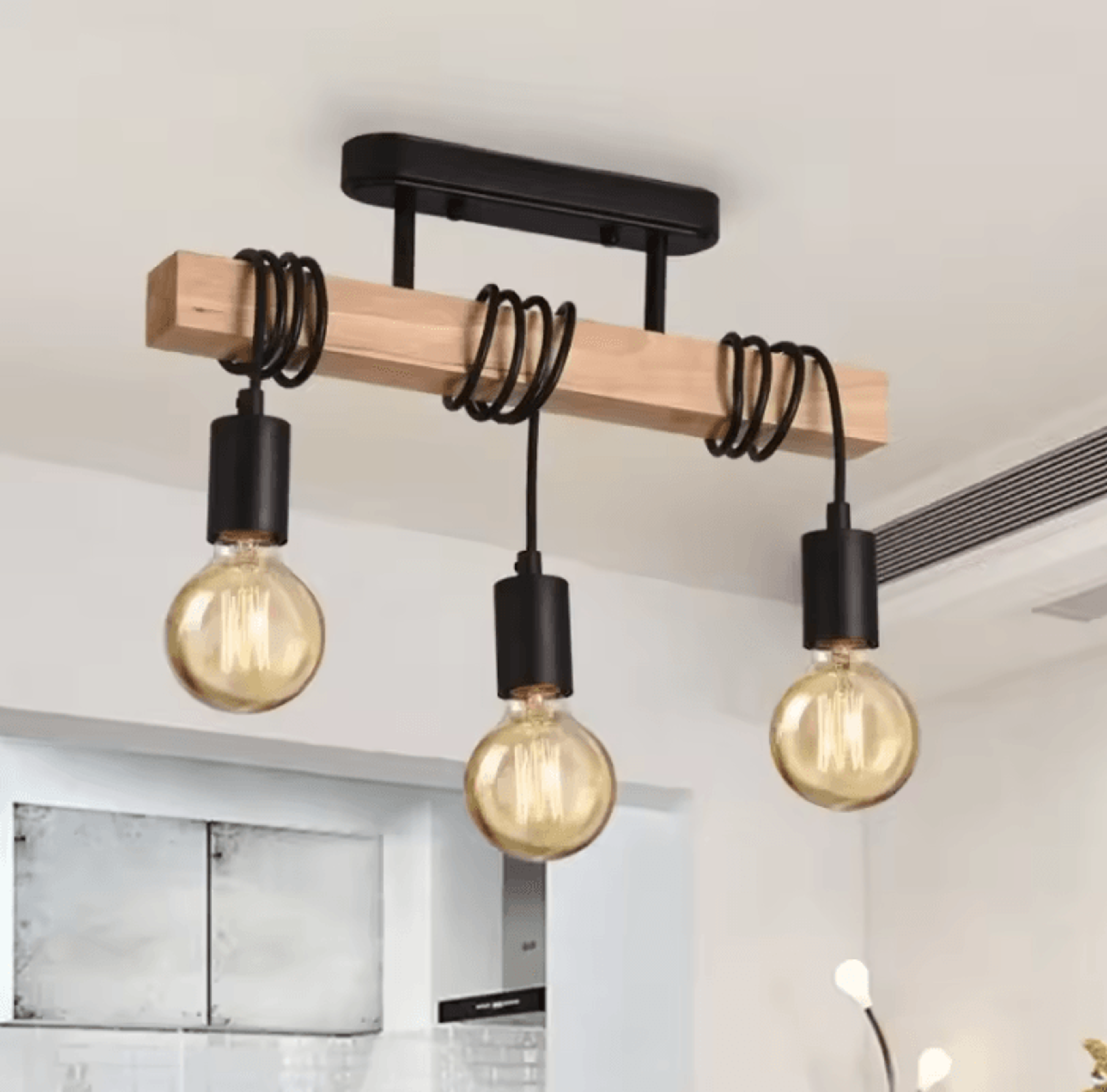retro wooden art chandelier creative winding ceiling light for living room dining room and bedroom