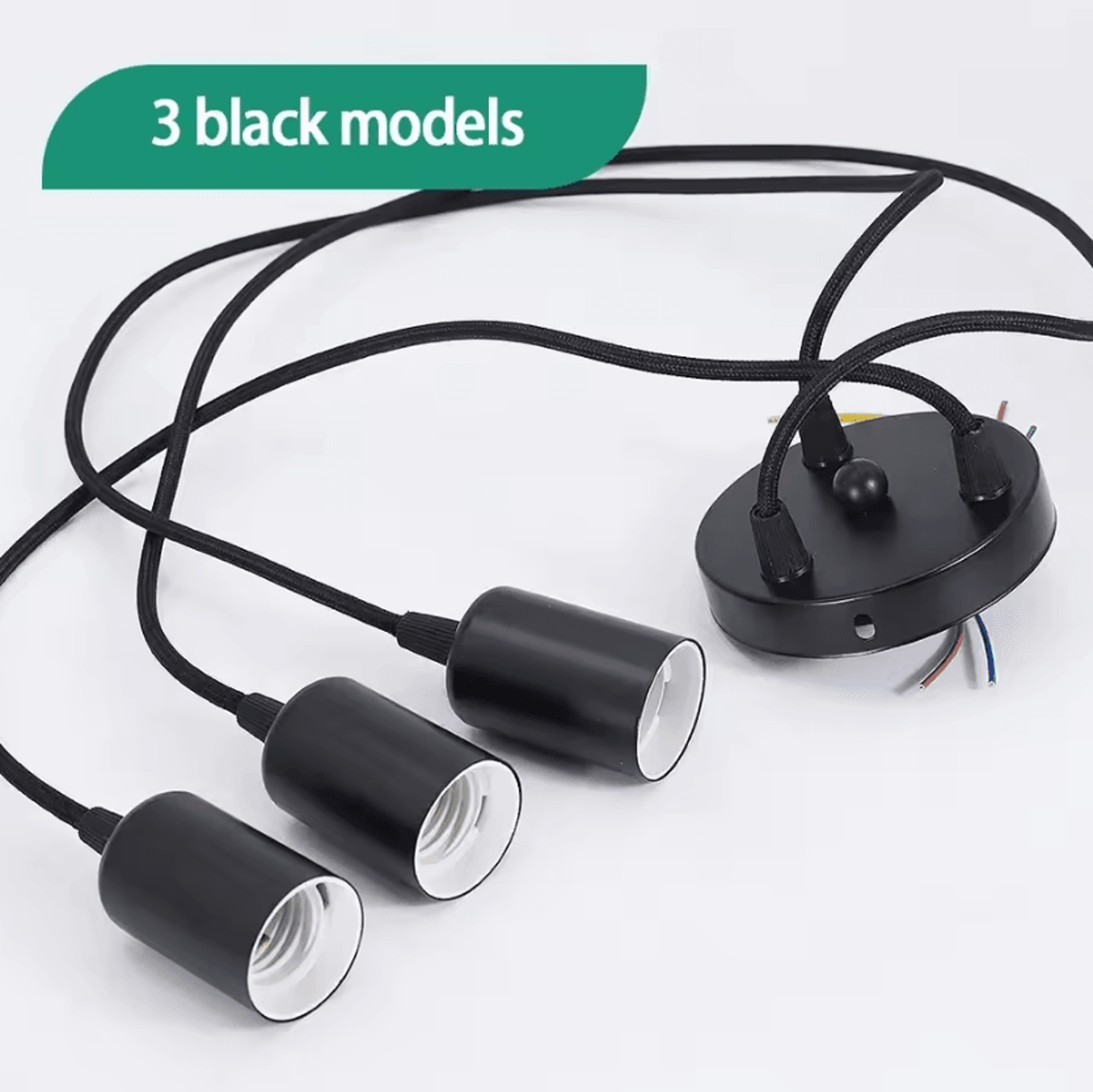 joyinled black e27 spider chandelier vintage multi-head pendant ceiling light for living room and restaurant