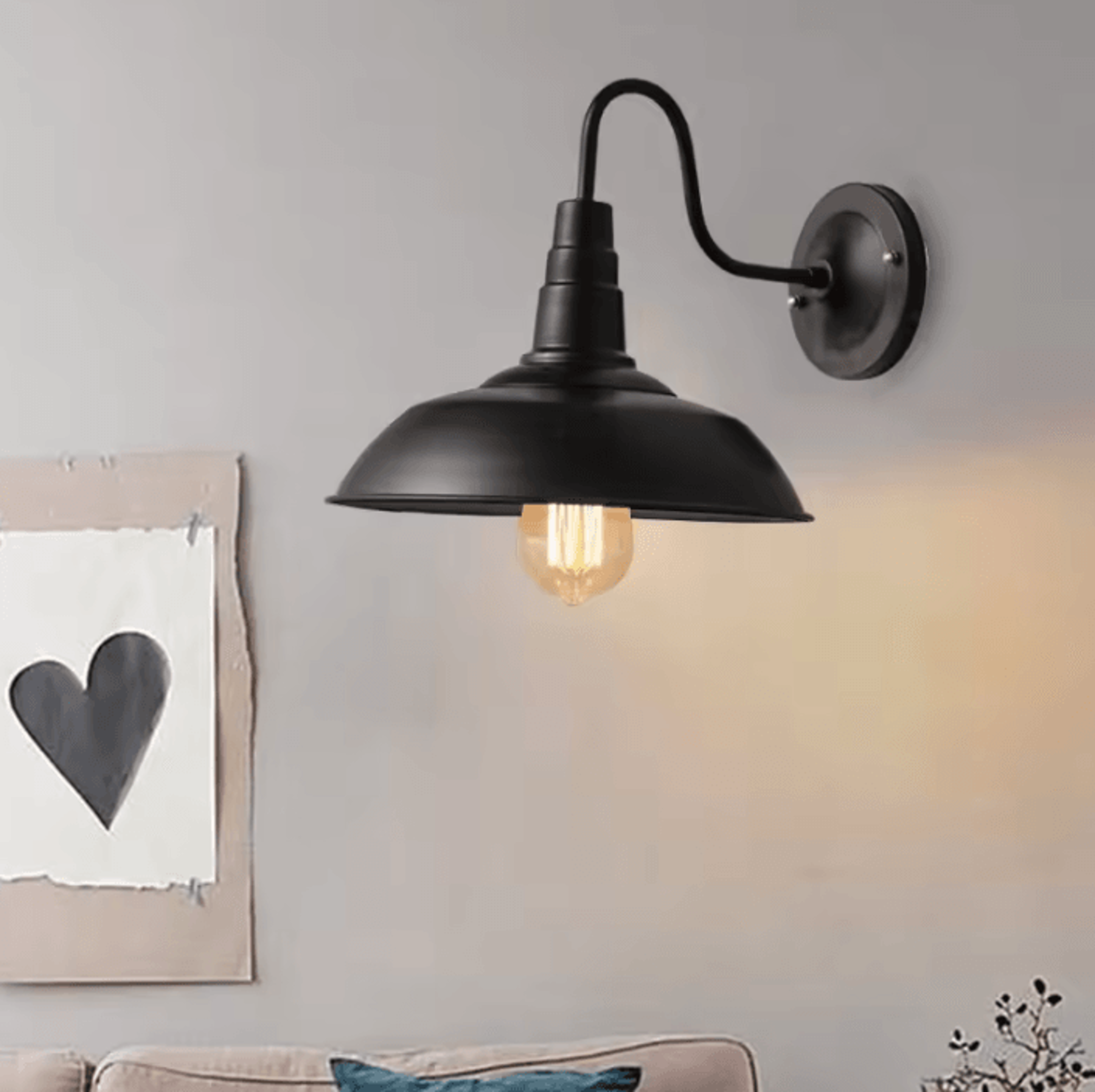 vintage outdoor barn wall lamp retro industrial wall sconce for garage hallway and corridor