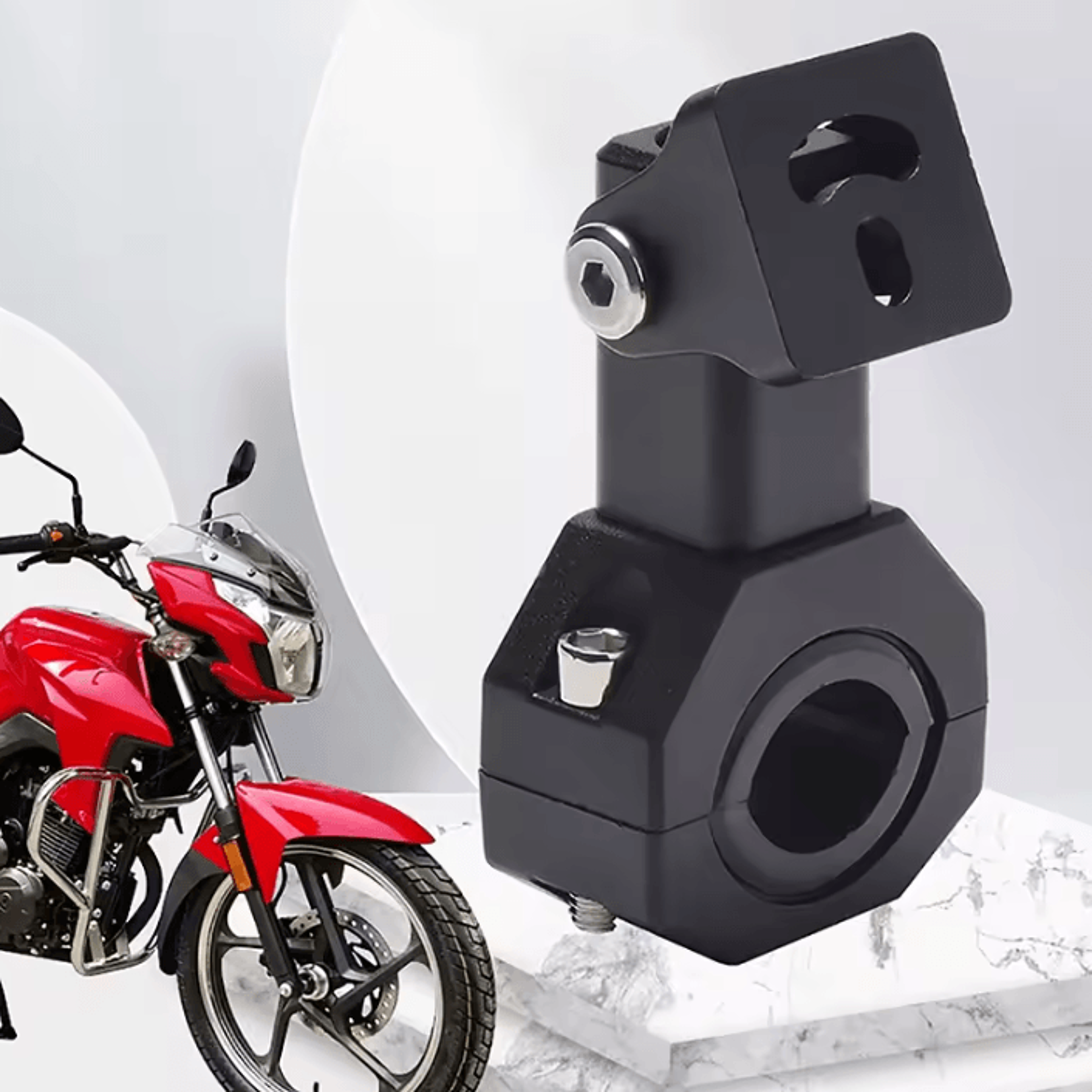2pcs adjustable motorcycle led light mounting brackets universal bumper clamp holders for auxiliary work lights