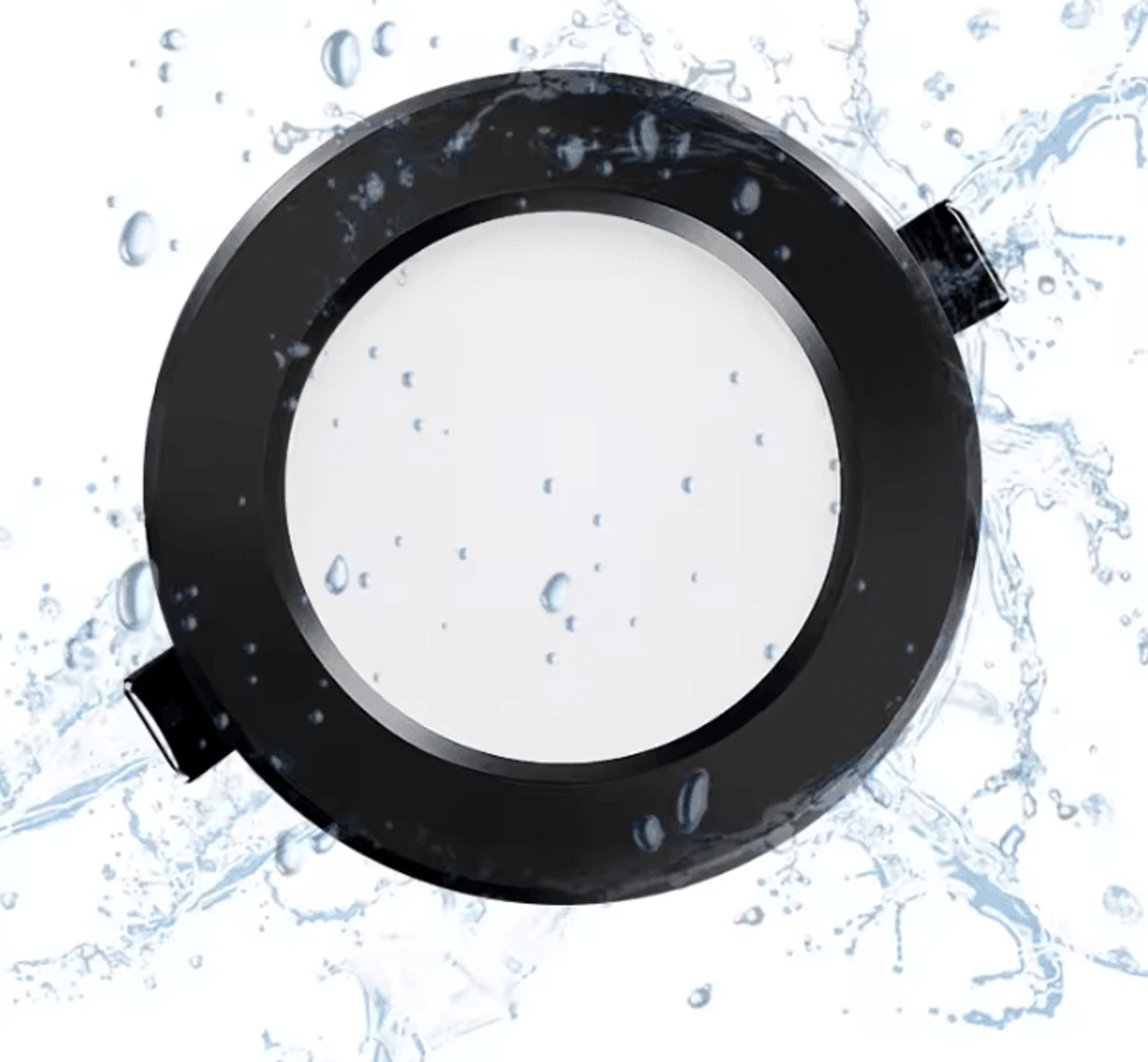 black ip65 waterproof led recessed downlight 5w 9w 12w 15w 18w ceiling spotlight for bathroom and kitchen