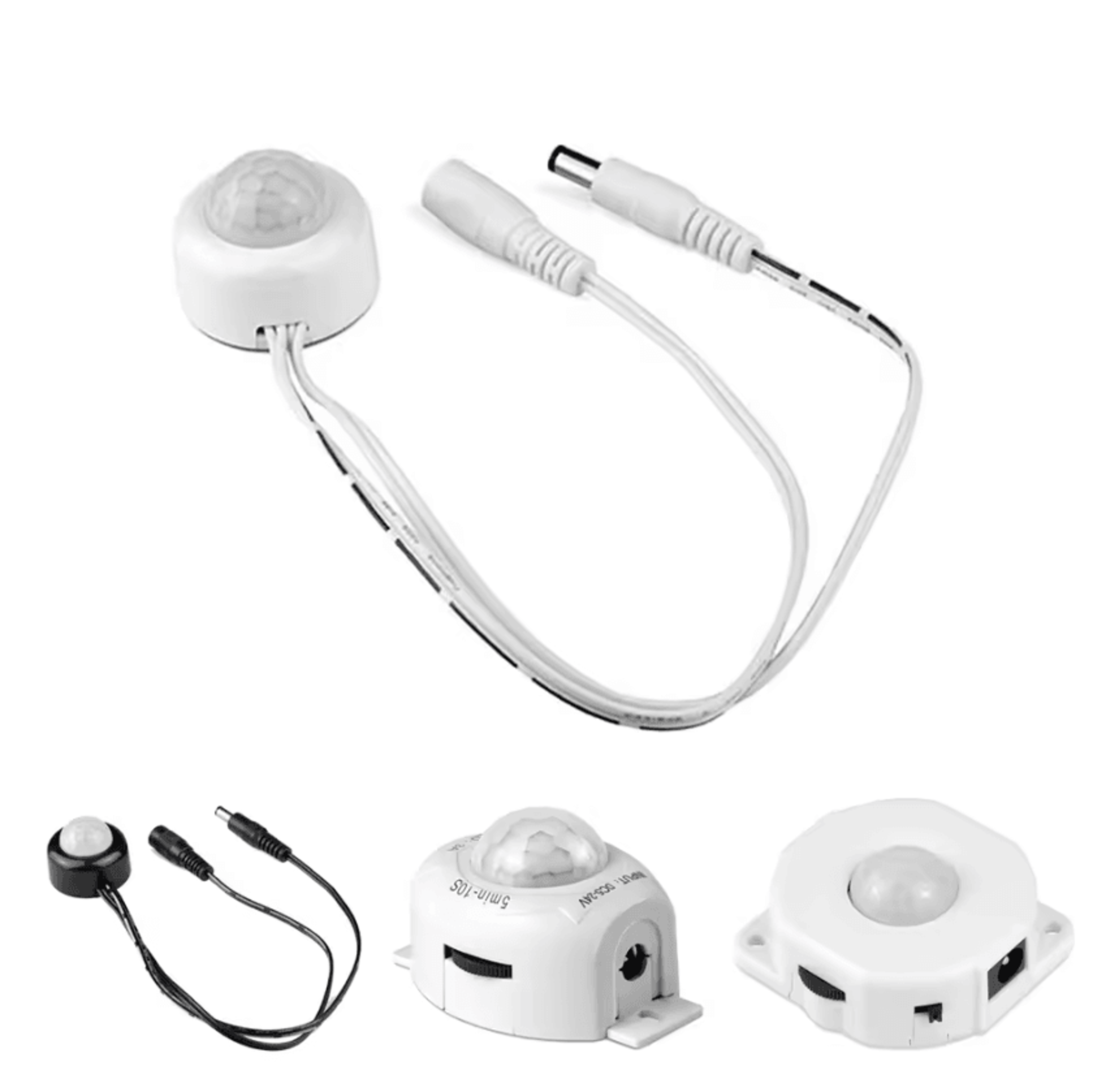 pir motion sensor led light switch dc 5v-24v infrared motion detector with adjustable timer for led strip lighting