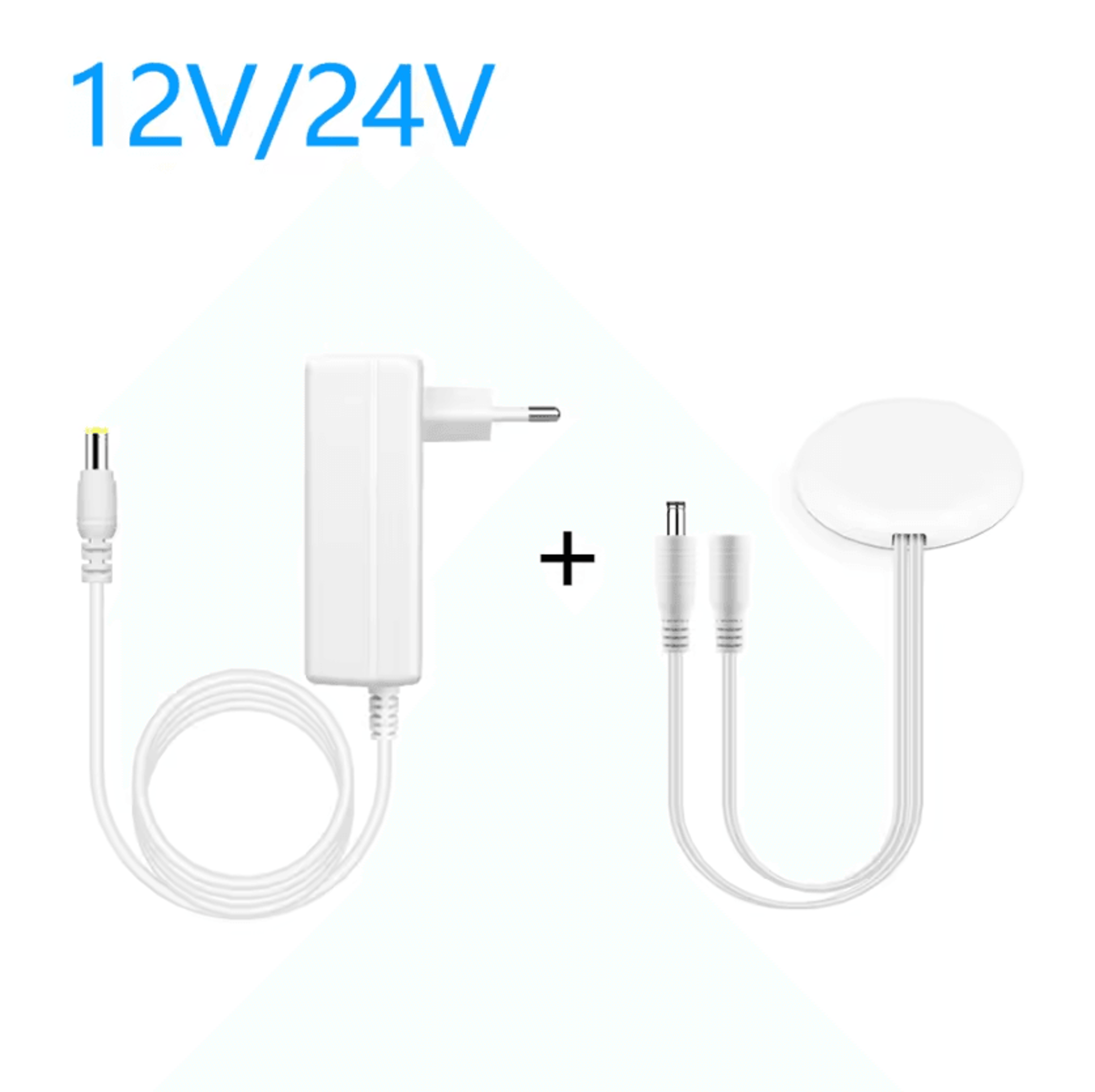 12v 24v led strip power supply adapter 2a 3a with hidden touch dimmer switch ac dc lighting transformer