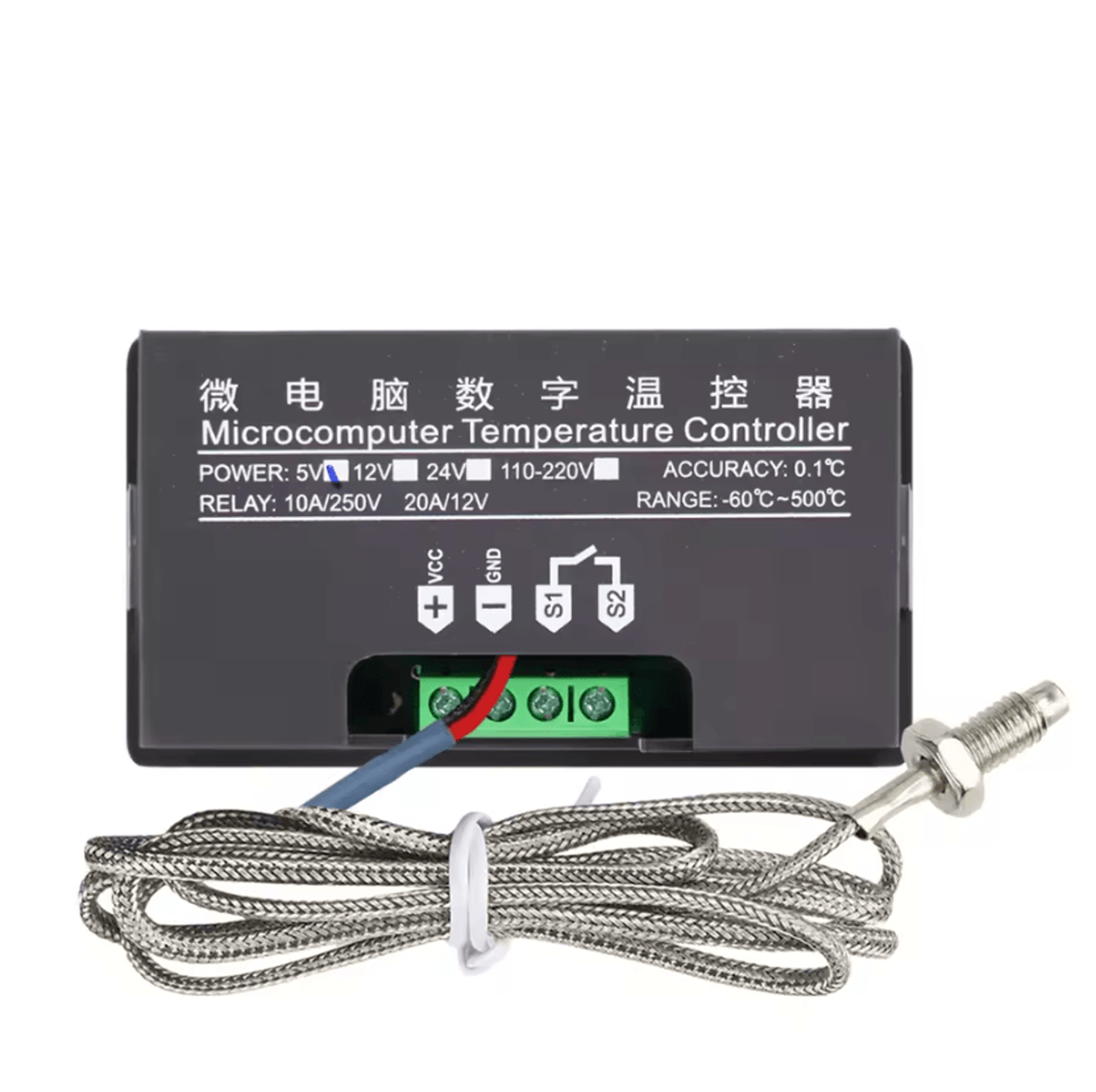w3230 digital temperature controller -60°c to 500°c heating cooling thermostat regulator with sensor