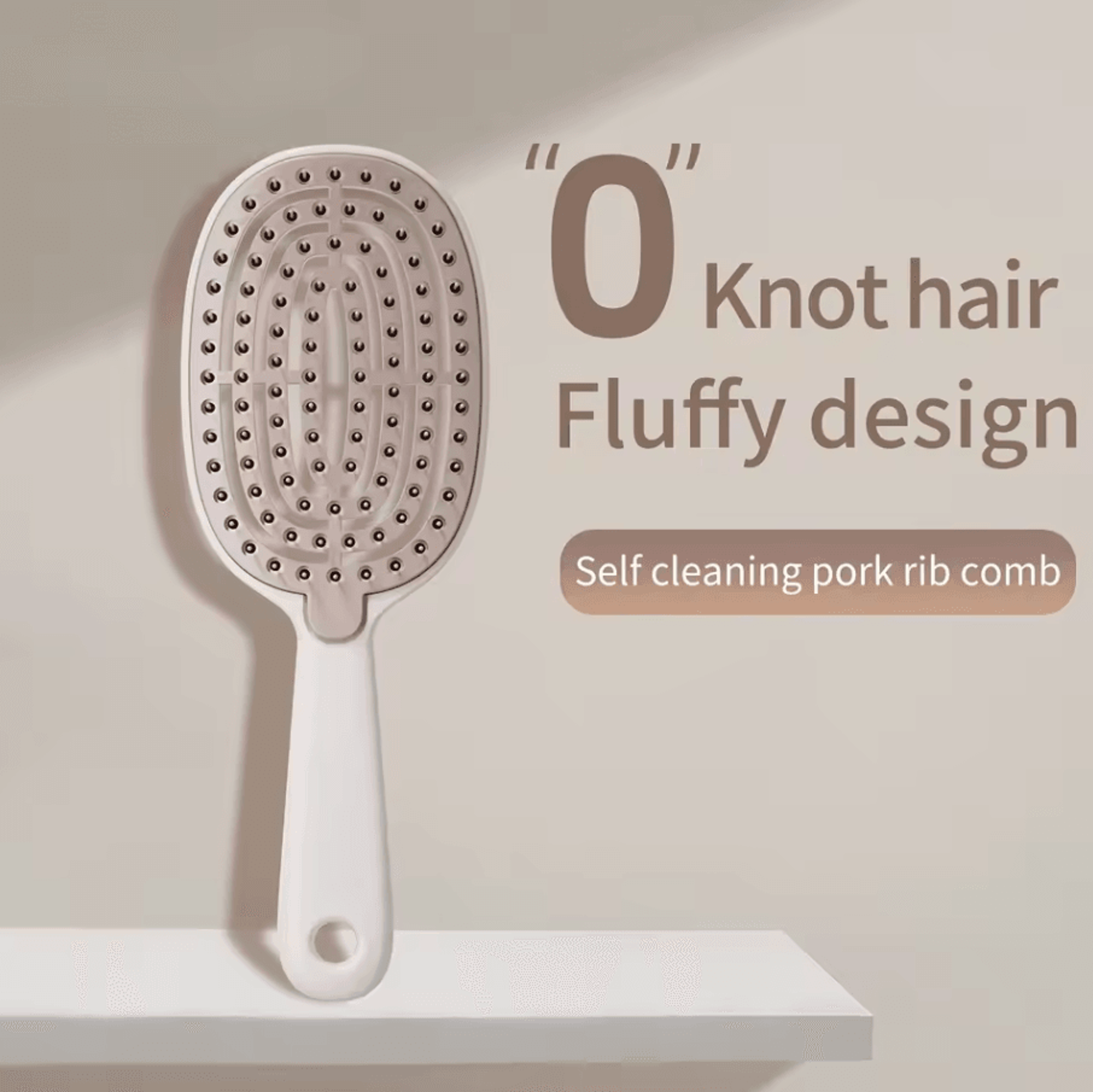 portable hollow design hair comb brush anti-tangle scalp massage hairbrush for women