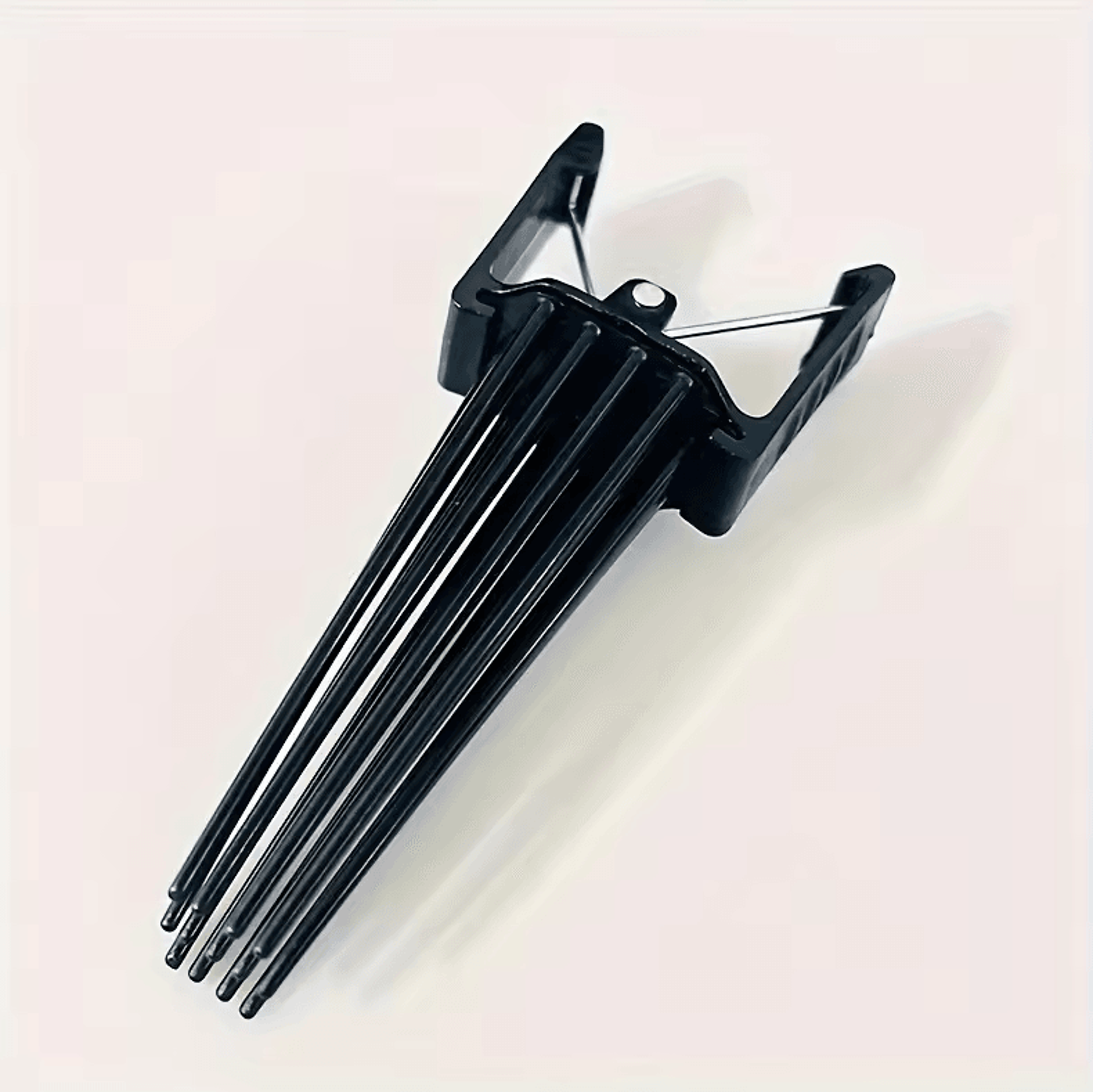 black fluffy volumizing hair clip root lift hair styling tool for bangs and salon use
