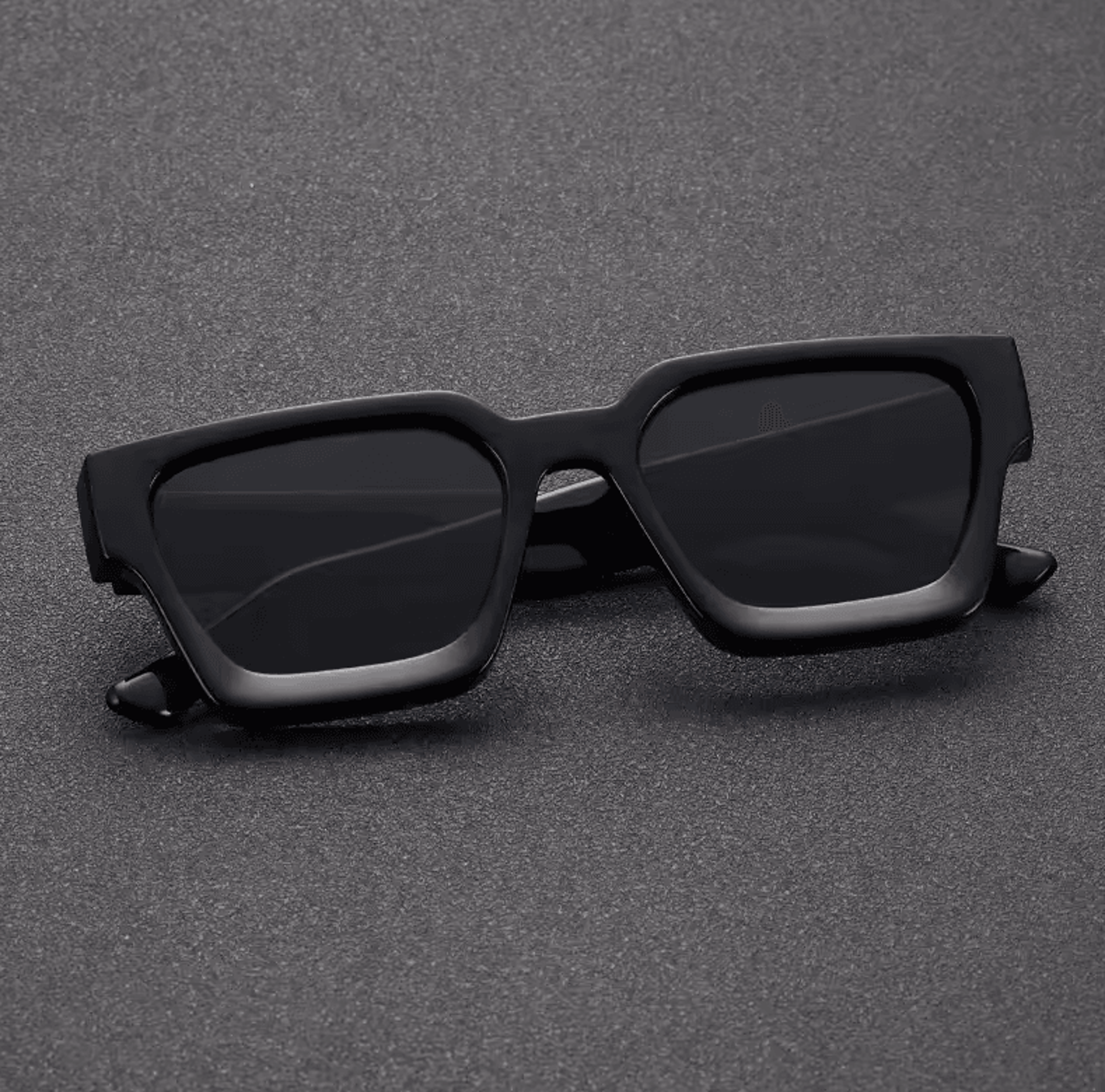 unisex square frame fashion sunglasses stylish plastic shades for beach, driving, street photography