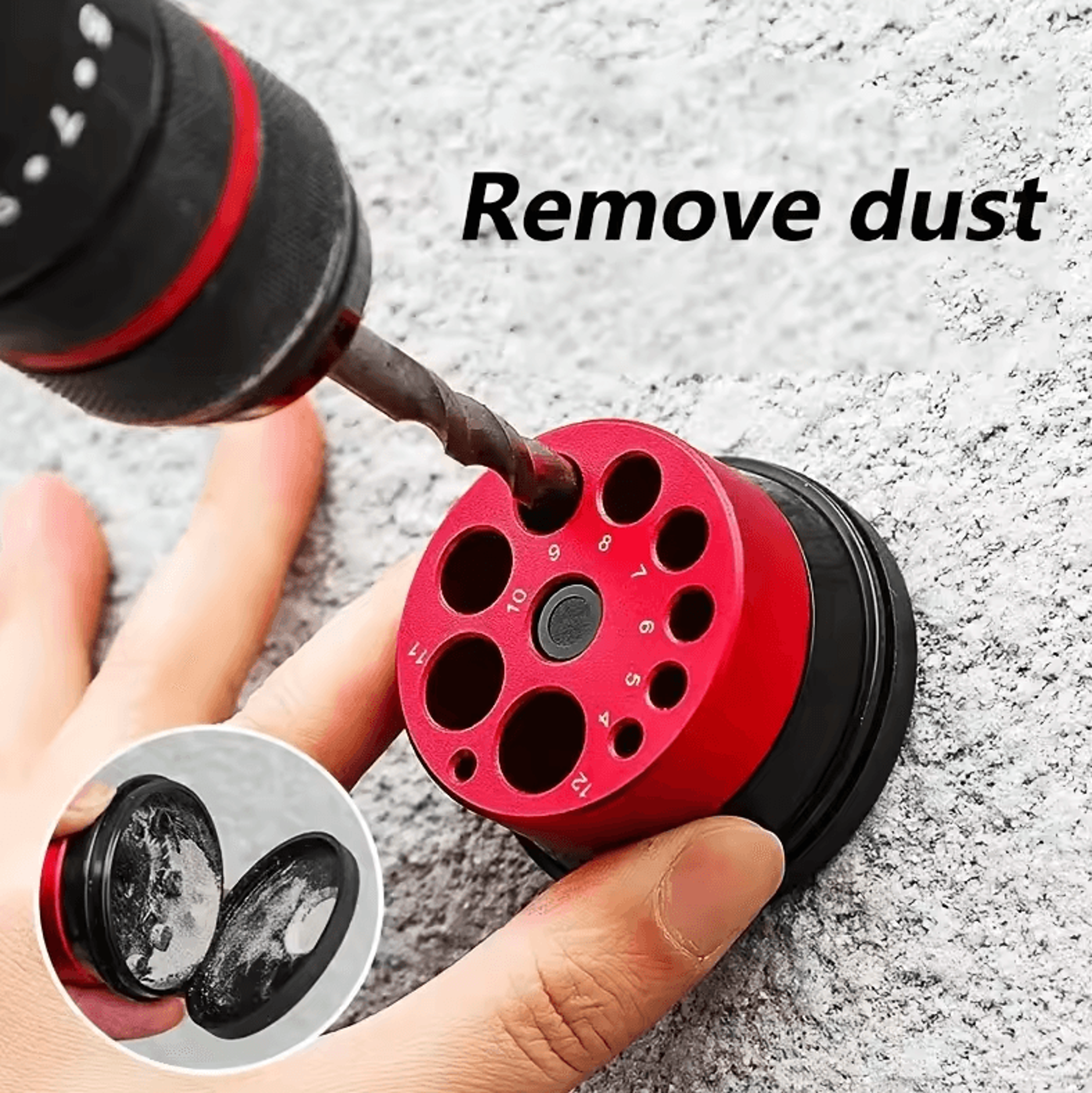 dust extractor attachment for impact drills drill dust collector and debris removal tool