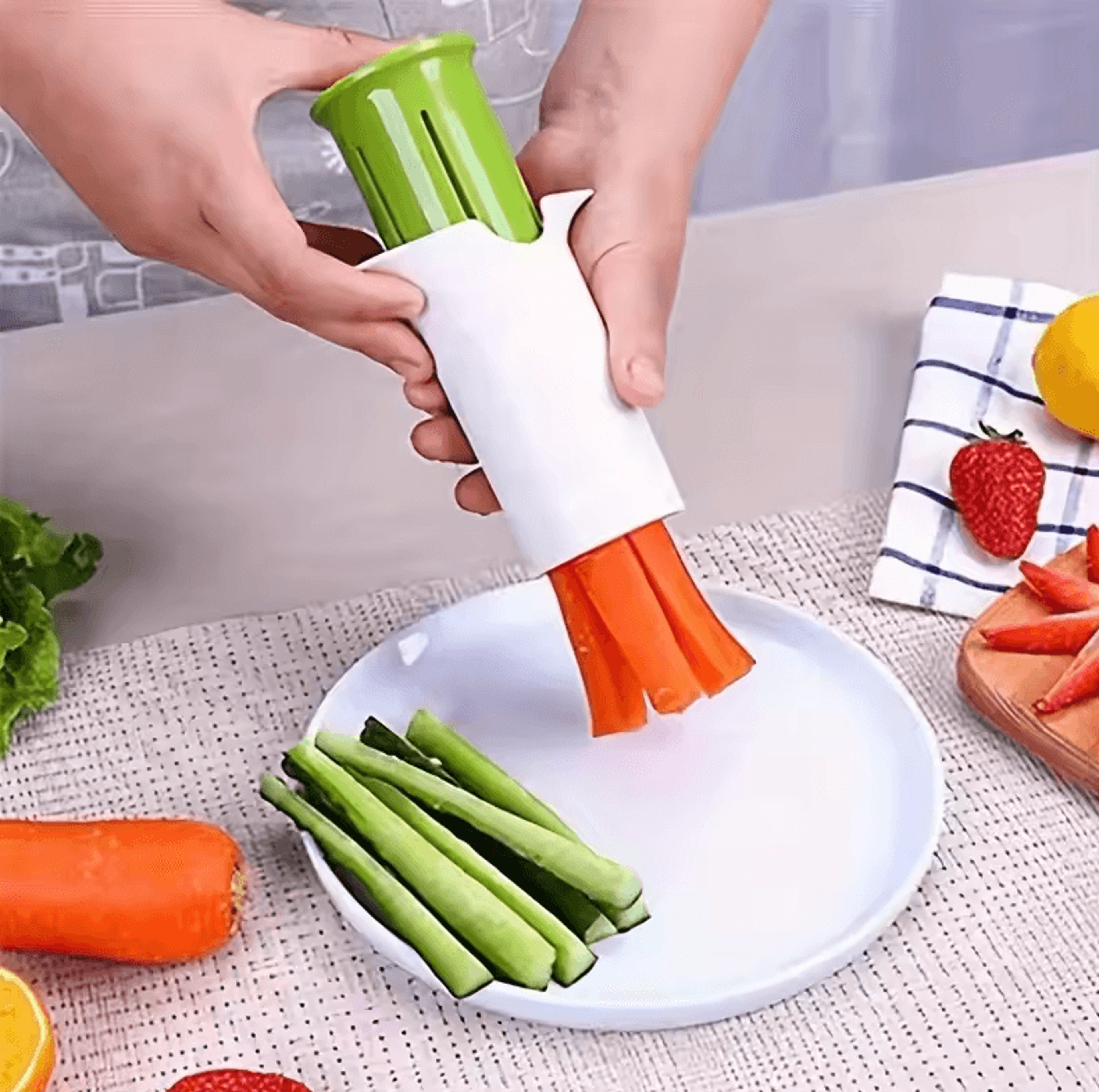 manual abs vegetable chopper & slicer easy-use kitchen food prep tool