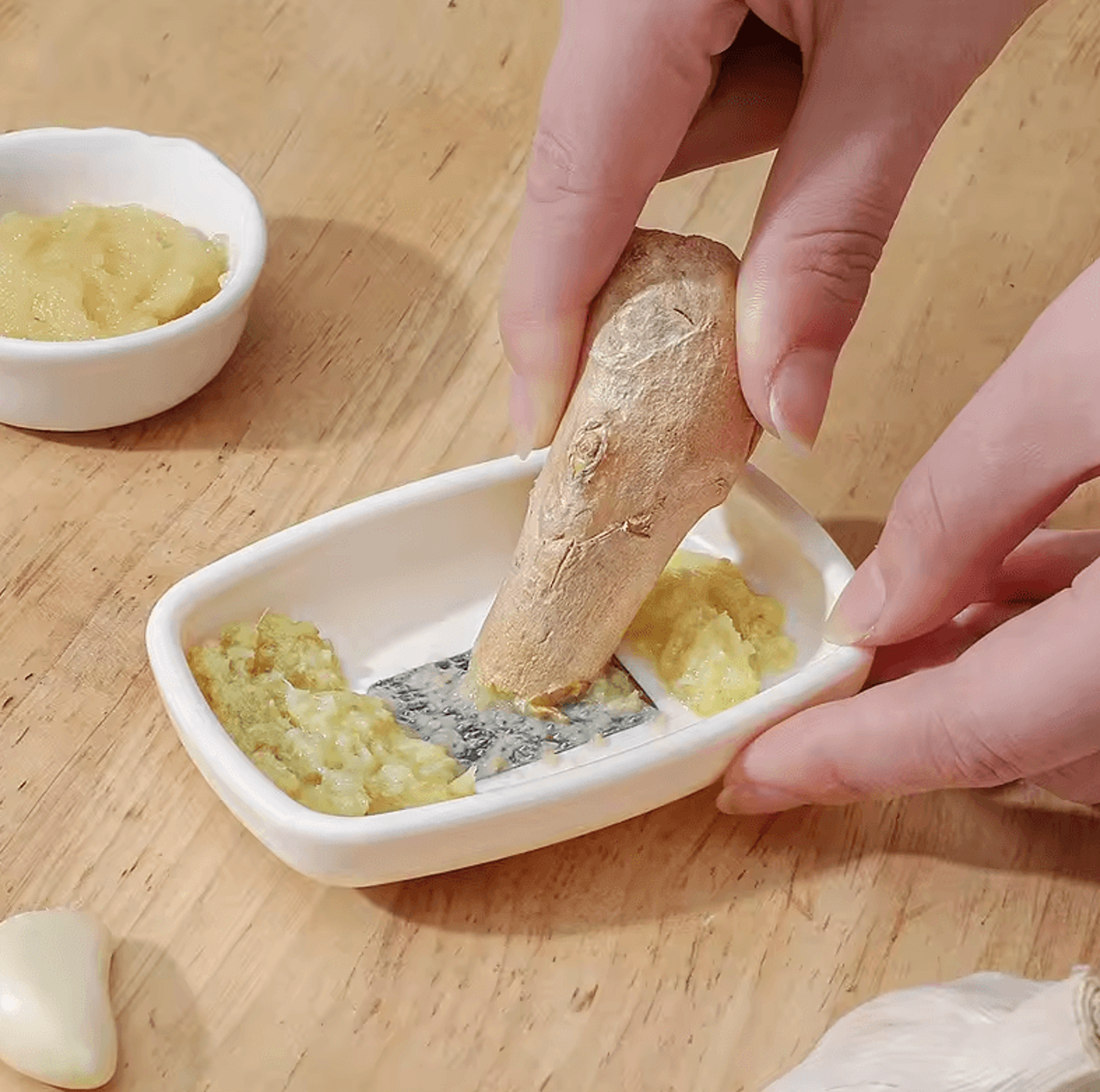 manual ginger grater & garlic crusher kitchen vegetable grinder tool