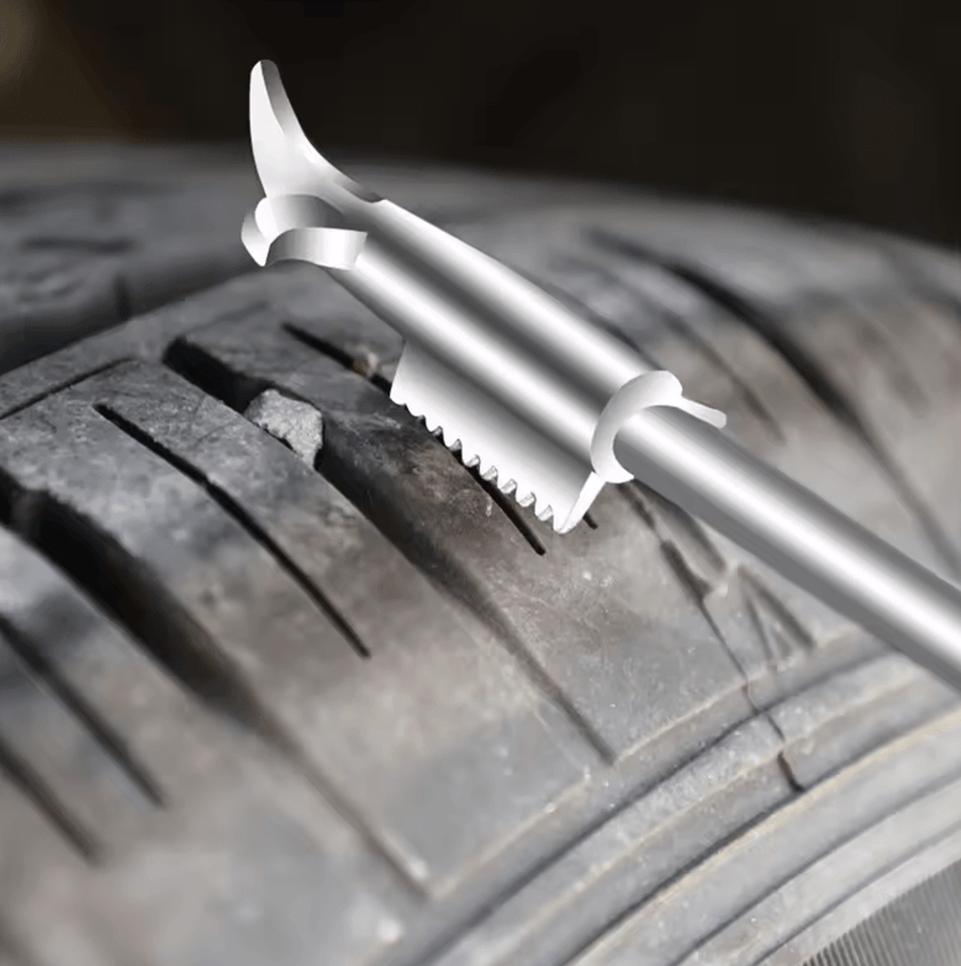 car tire cleaning hook & stone pick durable tool for tire gap debris removal