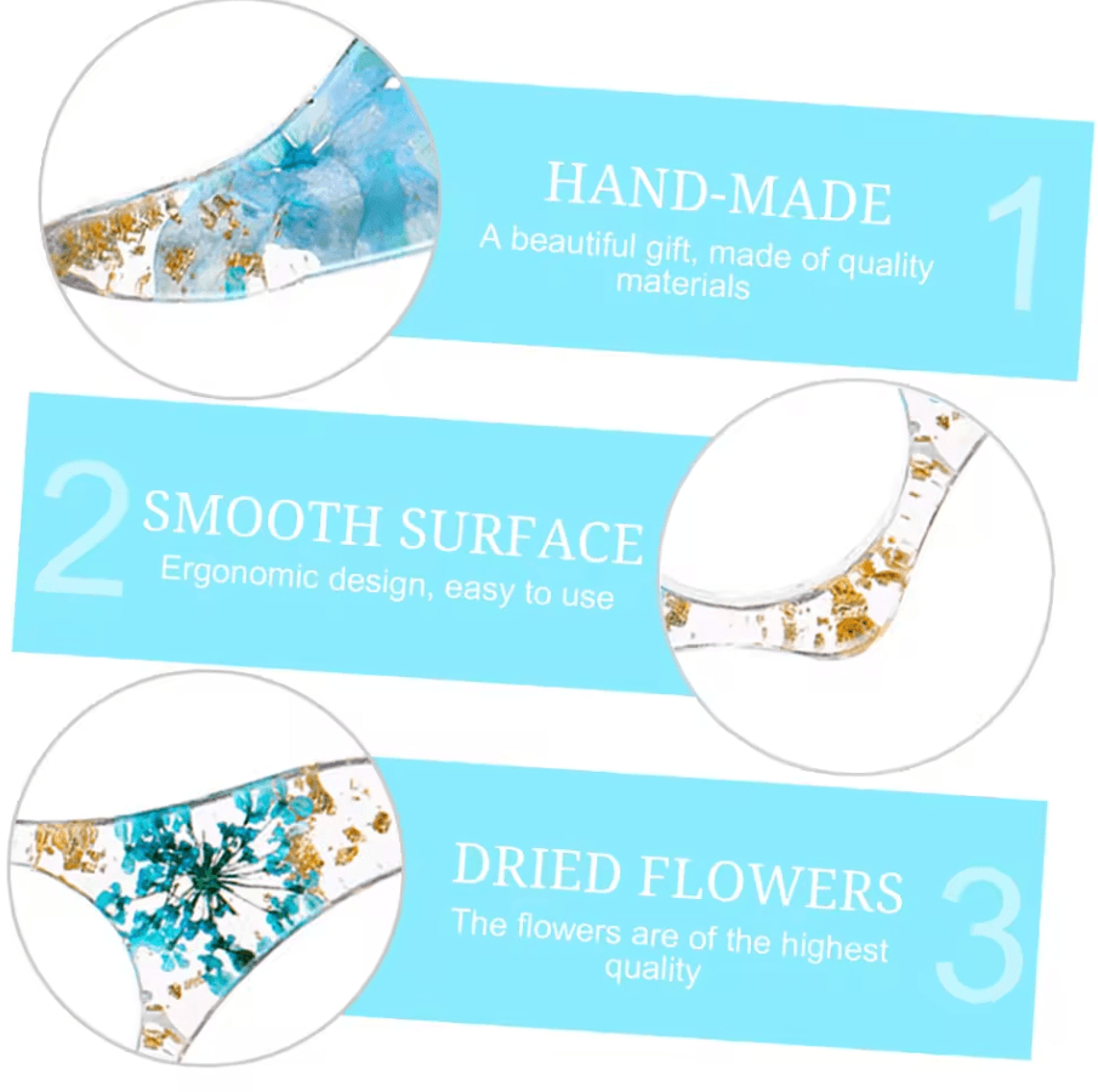 dried flower book page holder thumb support reading aid bookmark for school and office