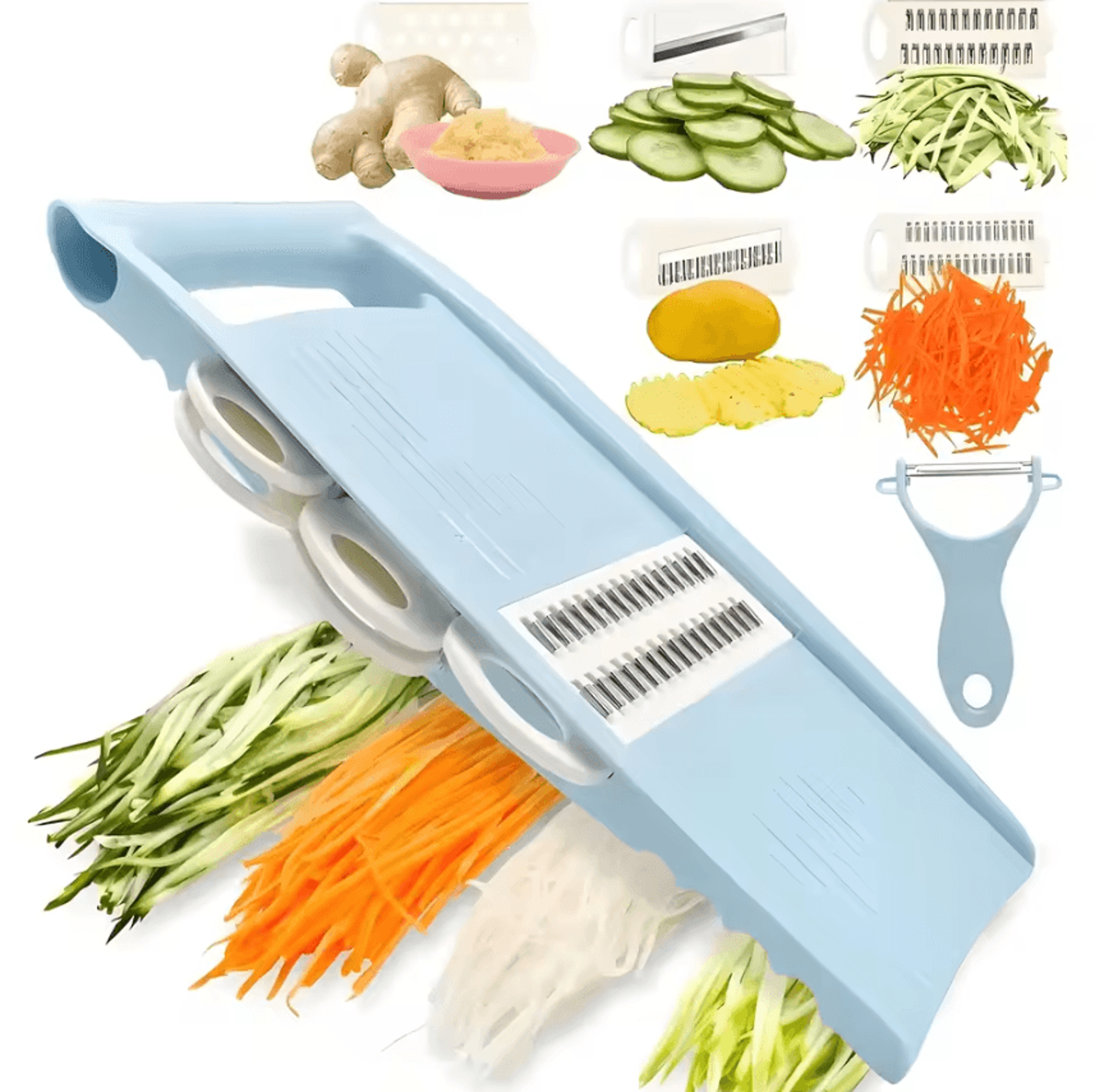 5-in-1 manual vegetable & fruit slicer set multifunctional food grater kitchen utensils