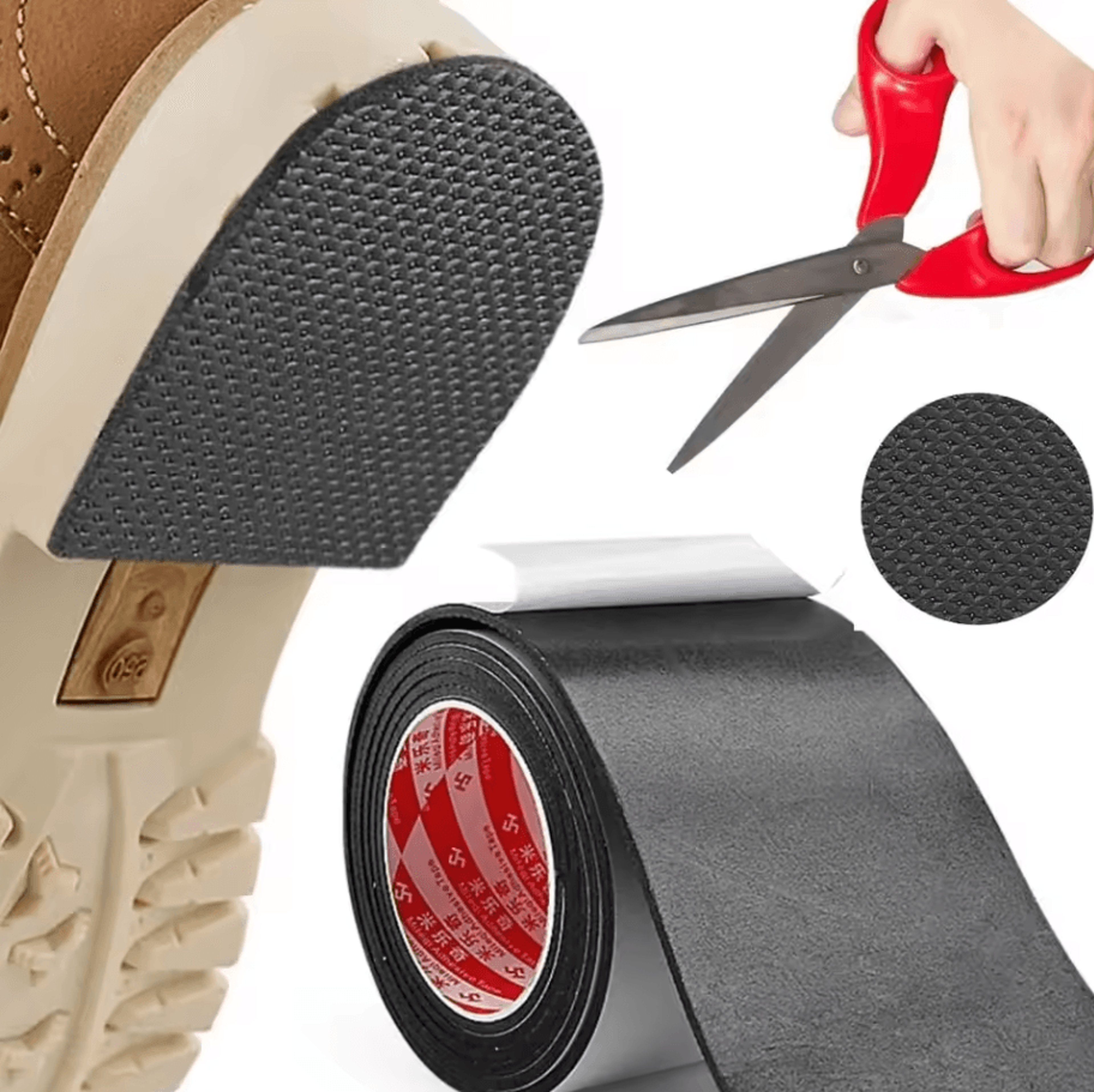no-adhesive anti-slip sole stickers – mute cushion insole pads for shoes