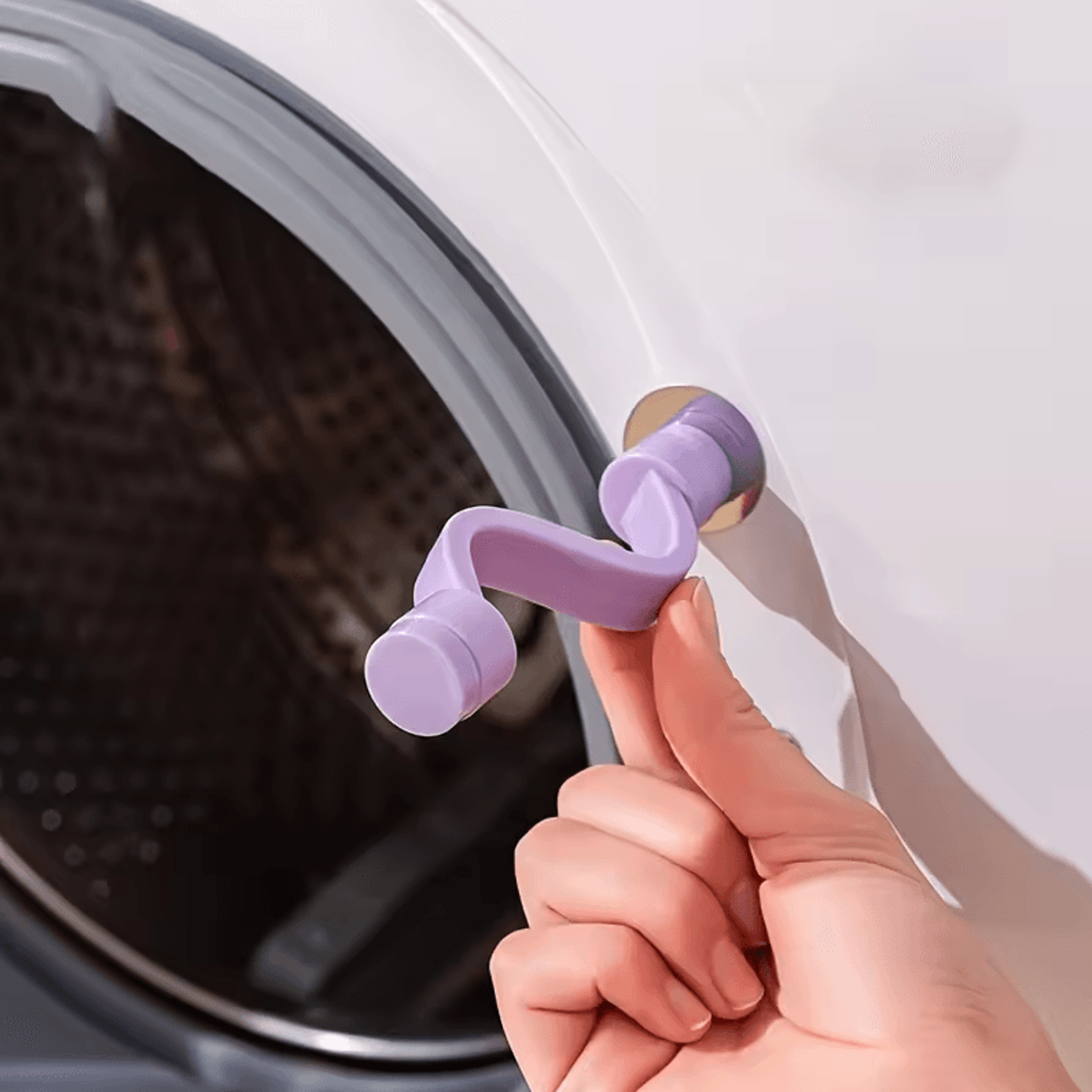 laundry door safety lock – ventilated & anti-mold washing machine and bathtub protection clip