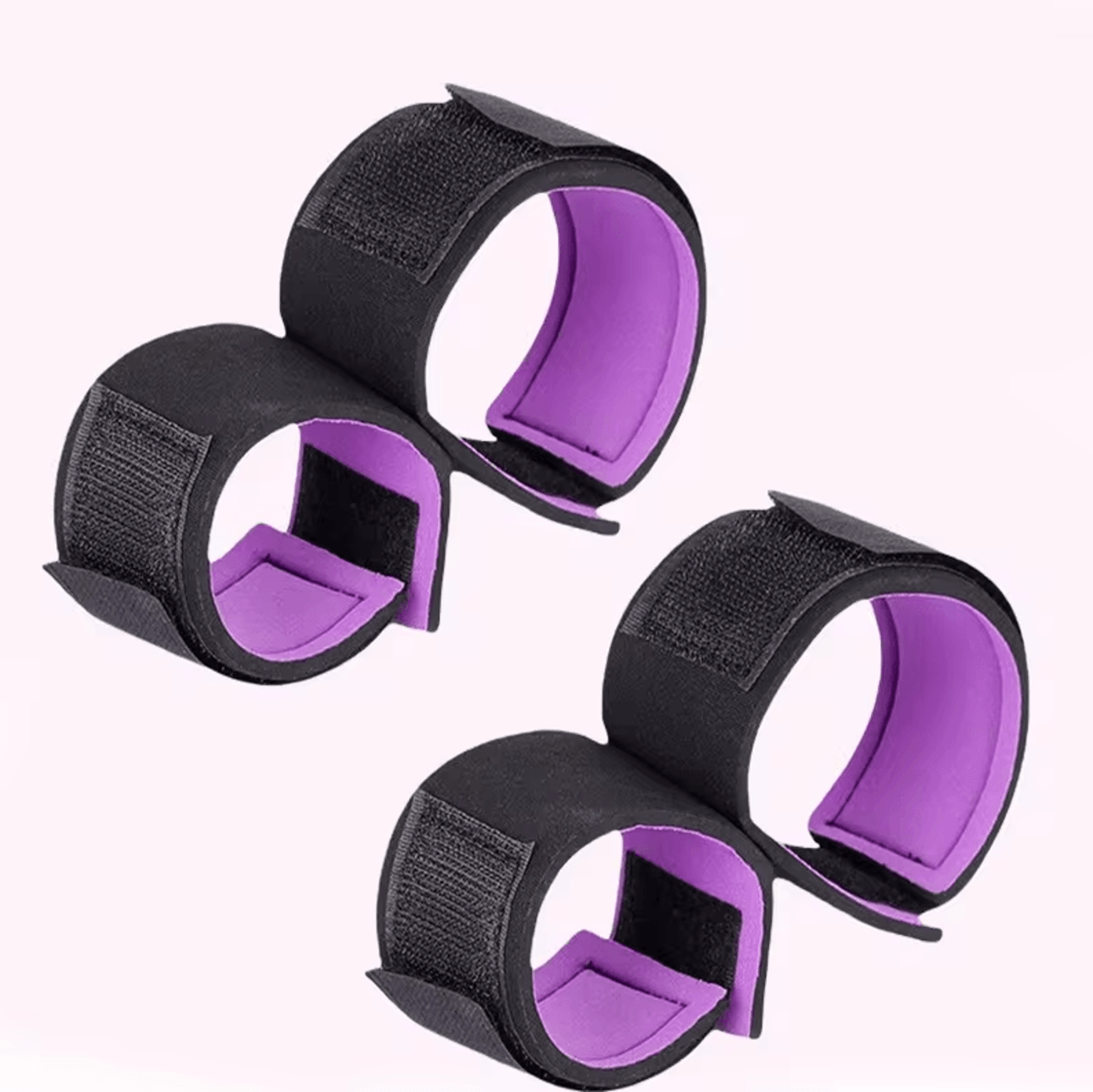2-piece adjustable bdsm cuff and thigh holster set – womens padded comfort restraints