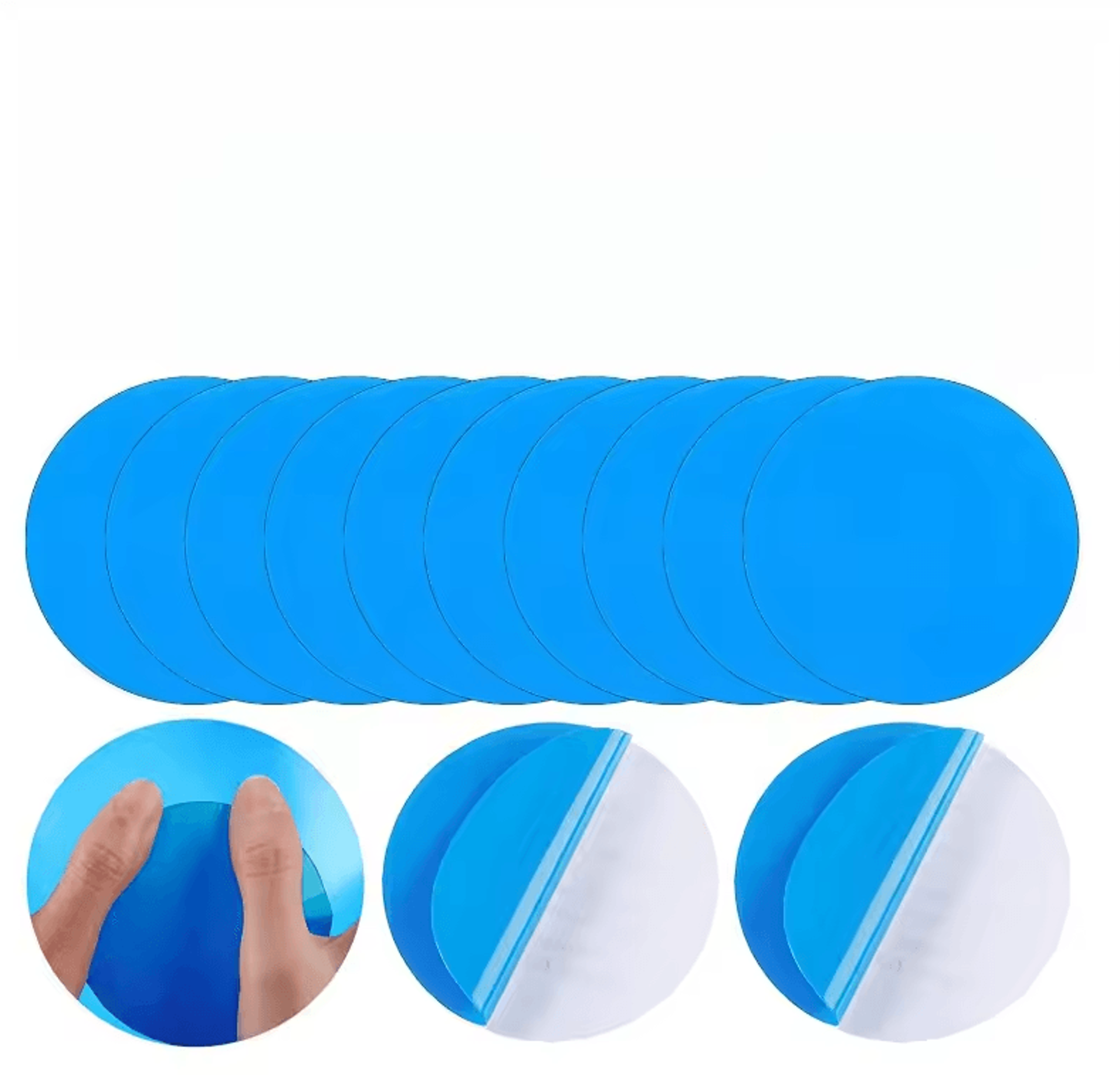10/20 pieces underwater self-adhesive swimming pool patch – pvc pool repair kit