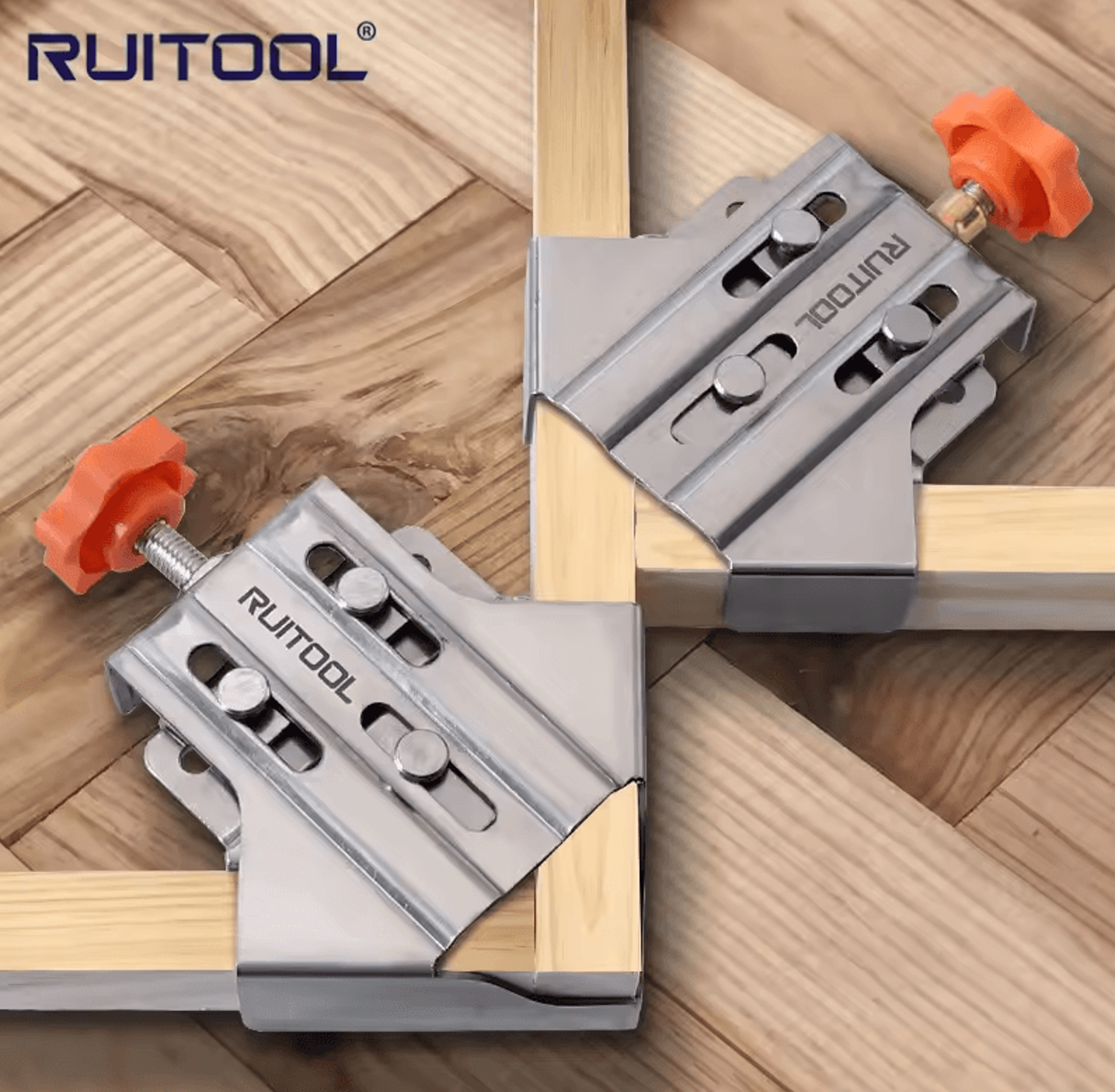 adjustable multipurpose stainless frame clamps – 90° open/closed woodworking corner fixing clips