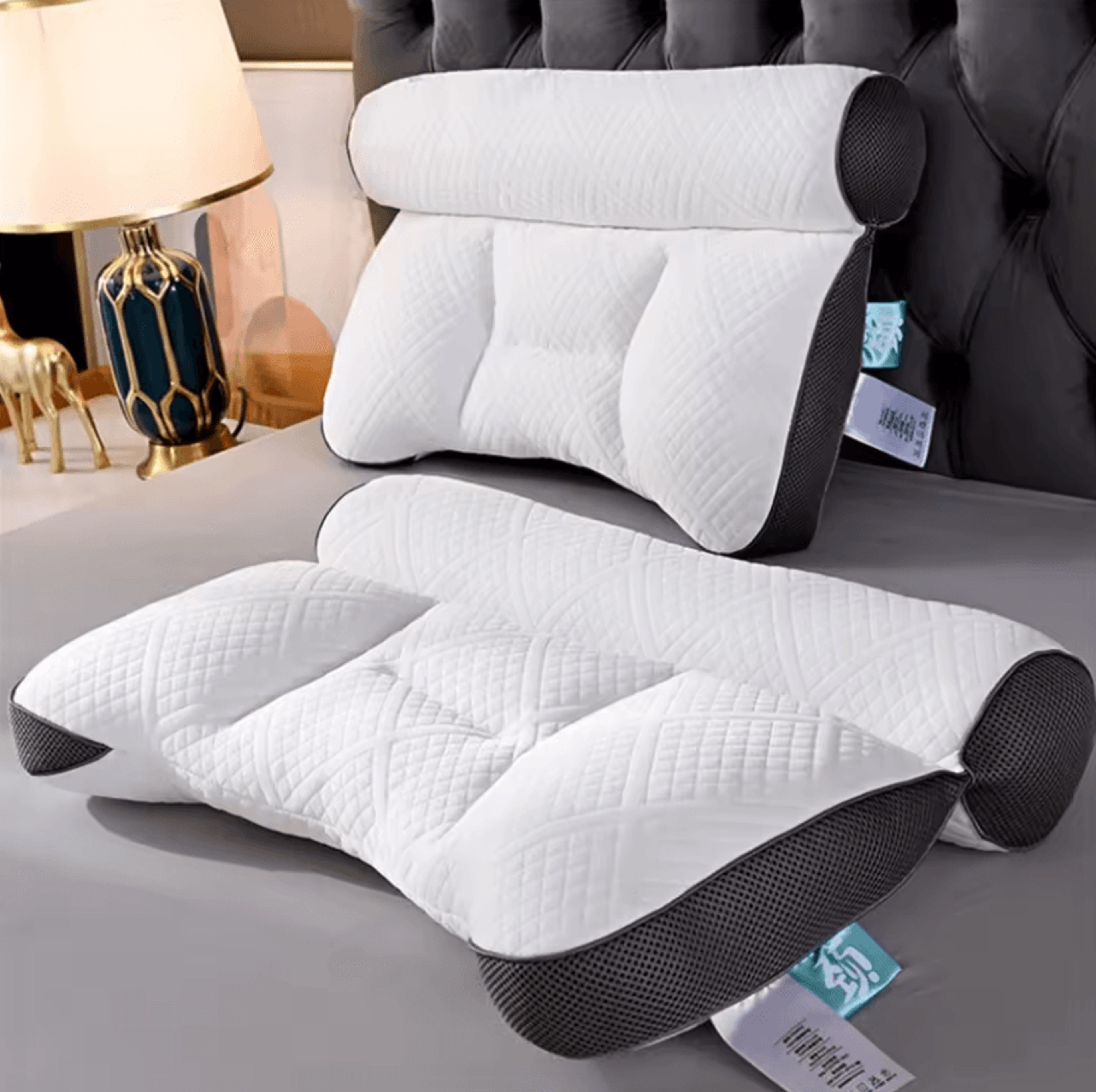 memory orthopedic slow rebound pillow | ergonomic 15.7 by 23.6 in cervical support cotton sleep pillow