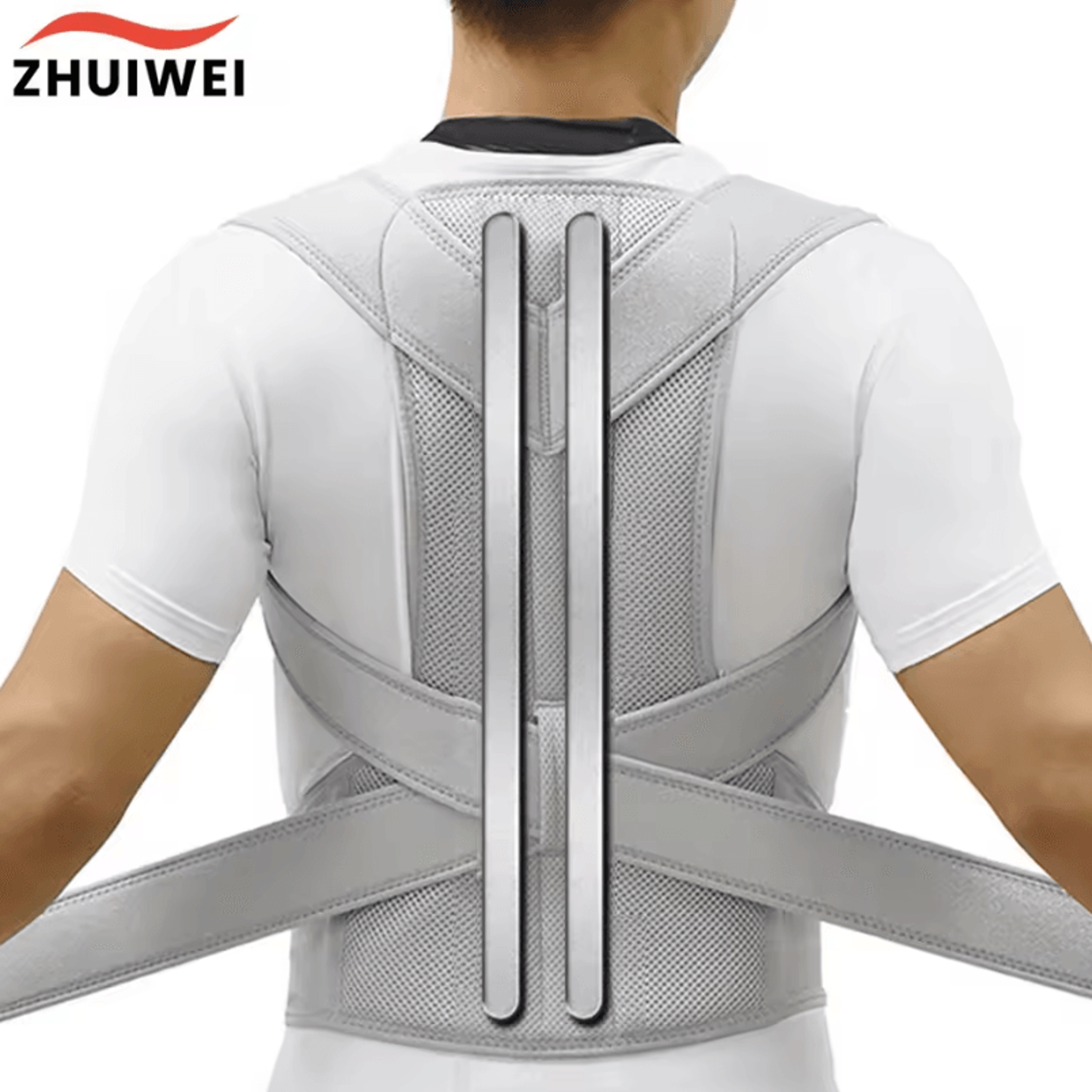 upper back posture corrector with clavicle support for shoulder and back alignment