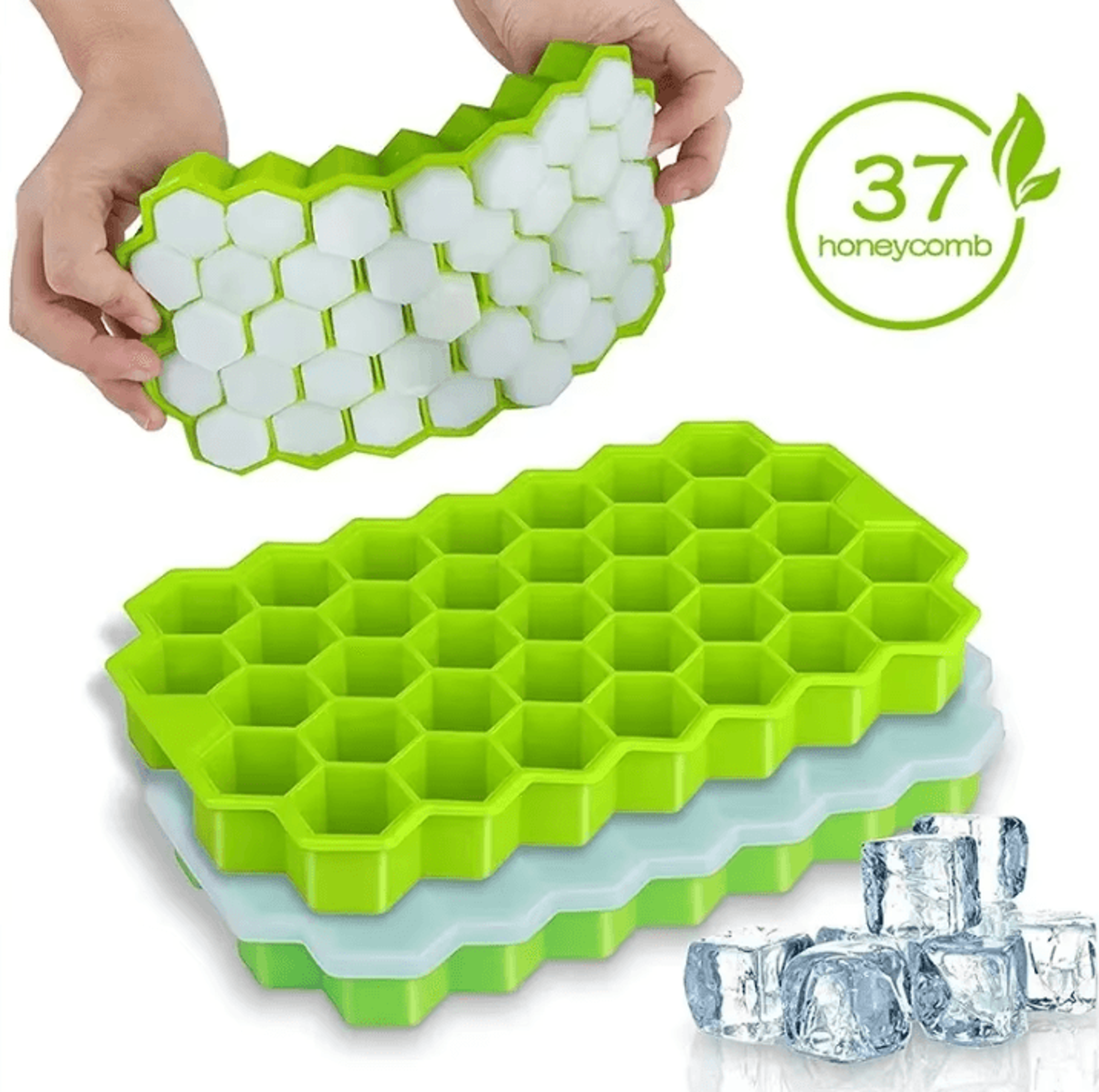 honeycomb 37 lattice cube ice tray mold for diy ice making