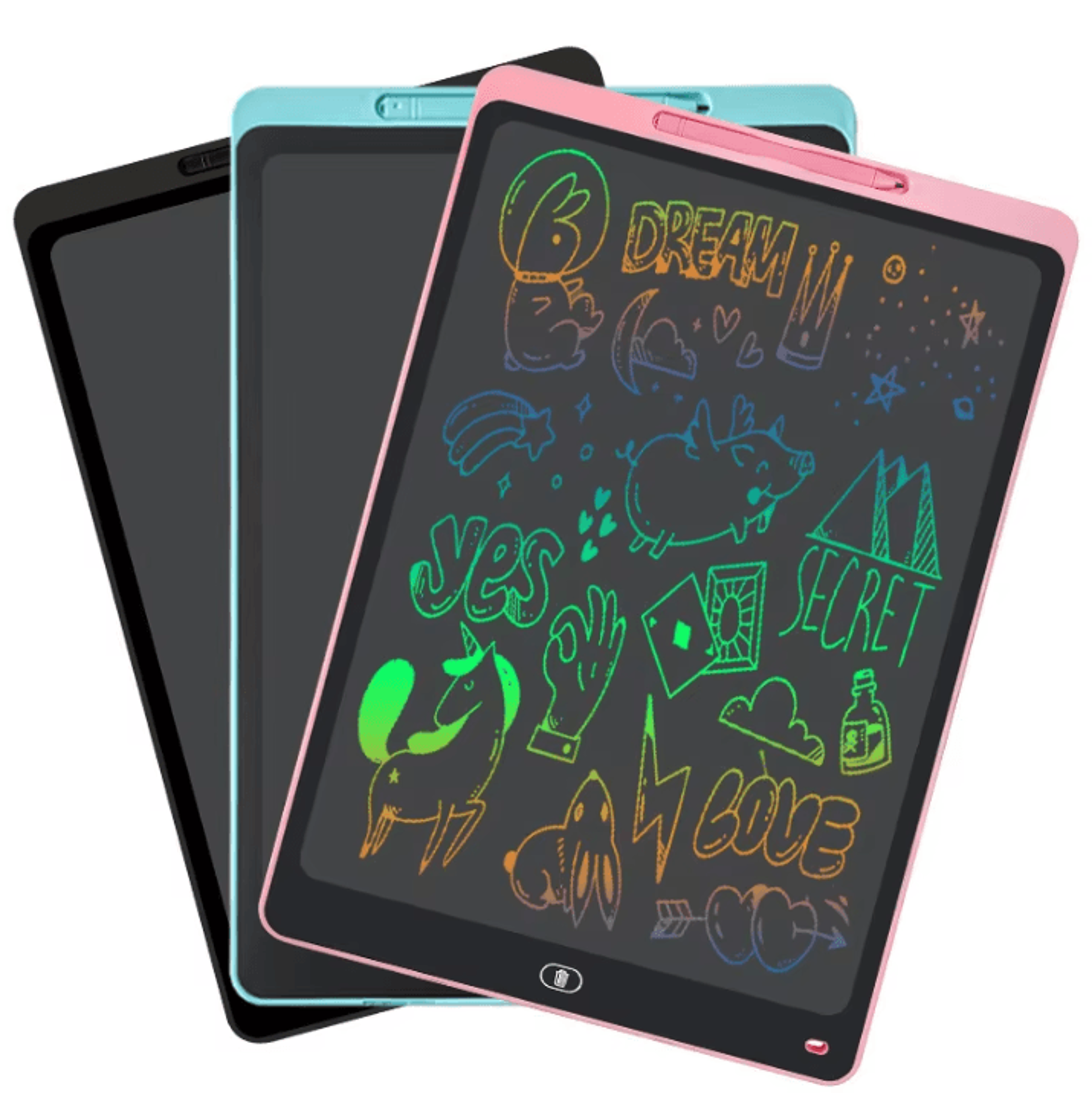 4.4/8.5-inch lcd writing tablet – kids drawing board & magic handwriting tablet for sketching & graffiti