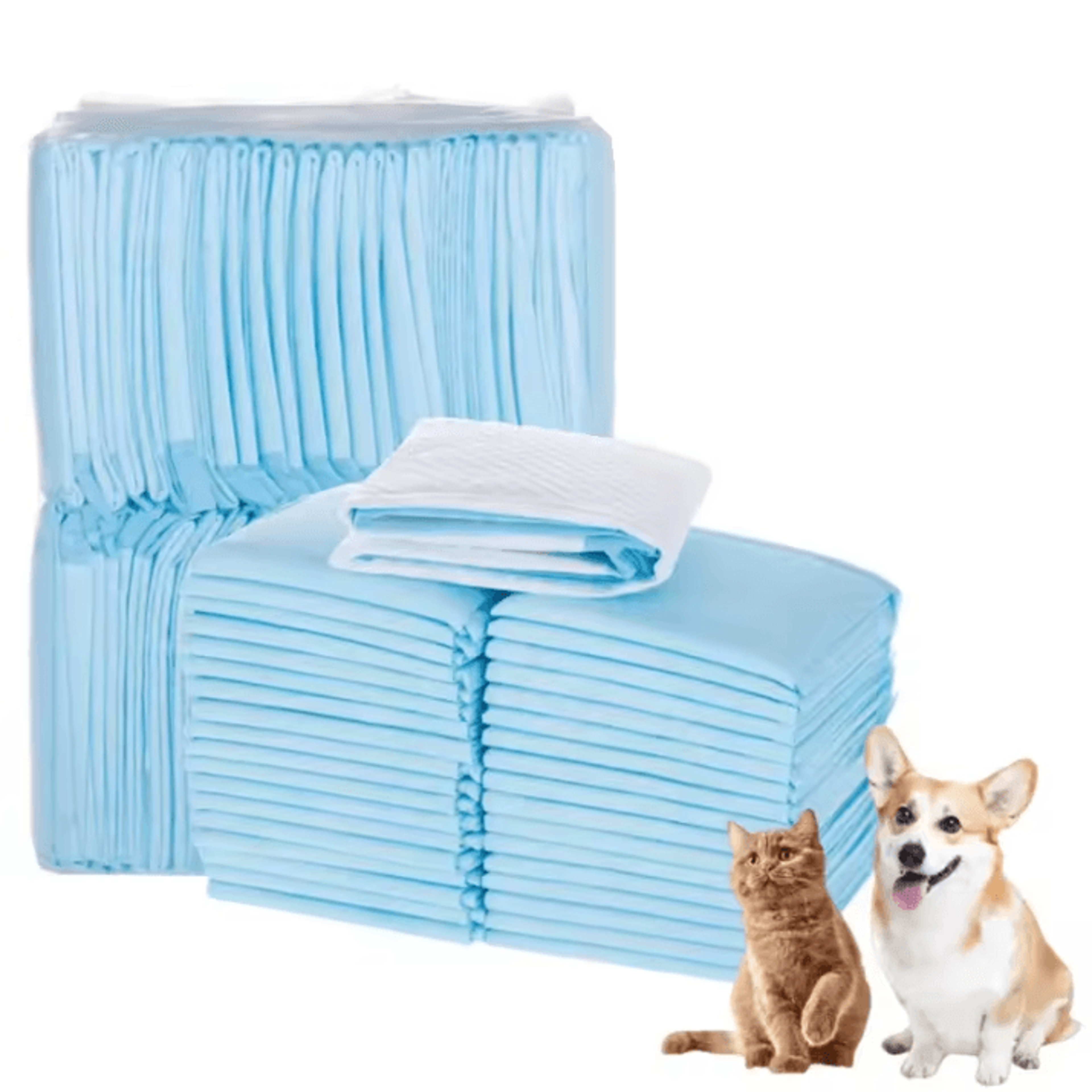 absorbent dog pee pads & disposable puppy training pads – quick-dry surface mats (20/40/50/100 pcs)