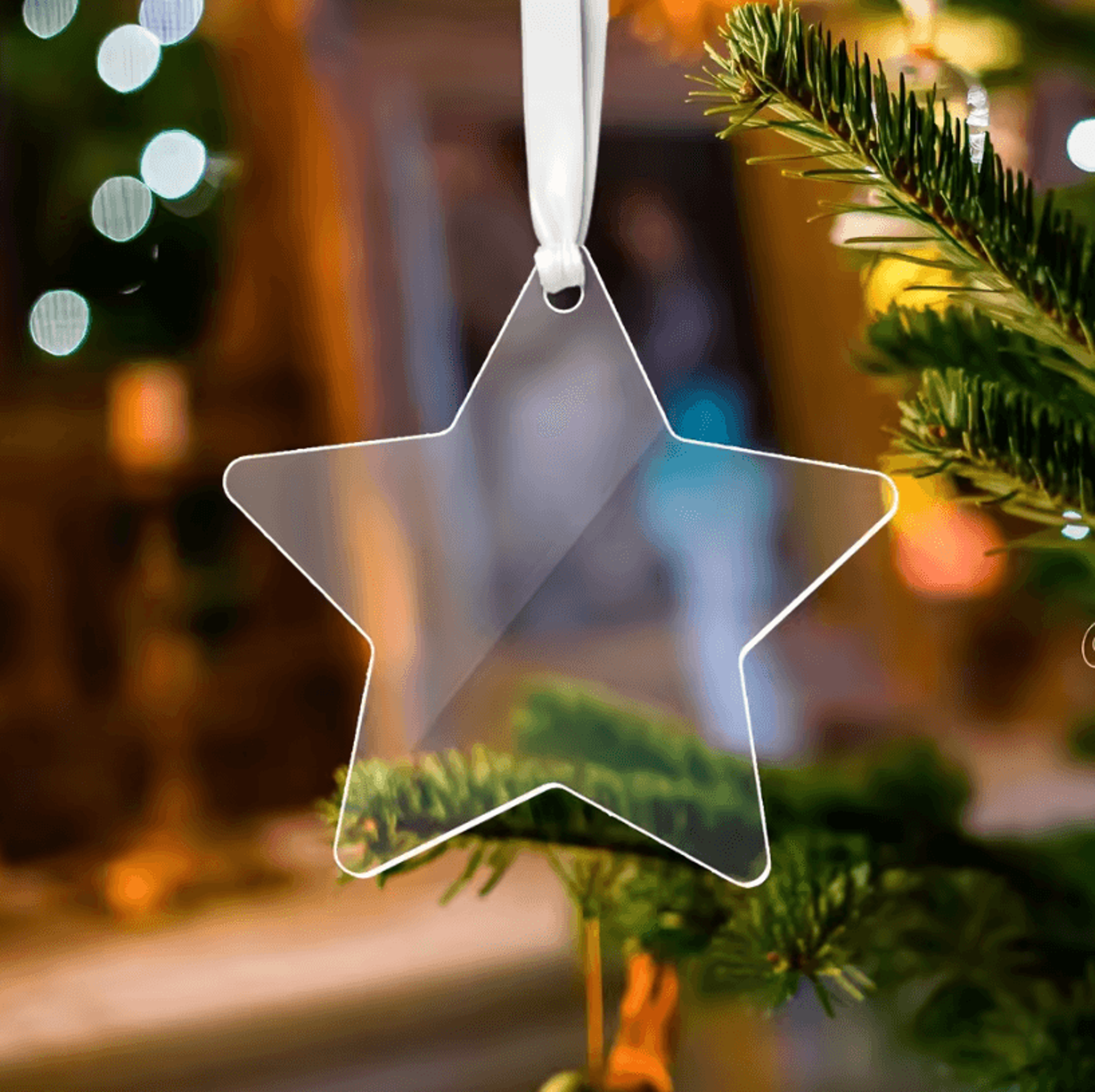 10pcs clear acrylic christmas ornaments – diy holiday decorations & blank acrylic hanging ornaments for crafts